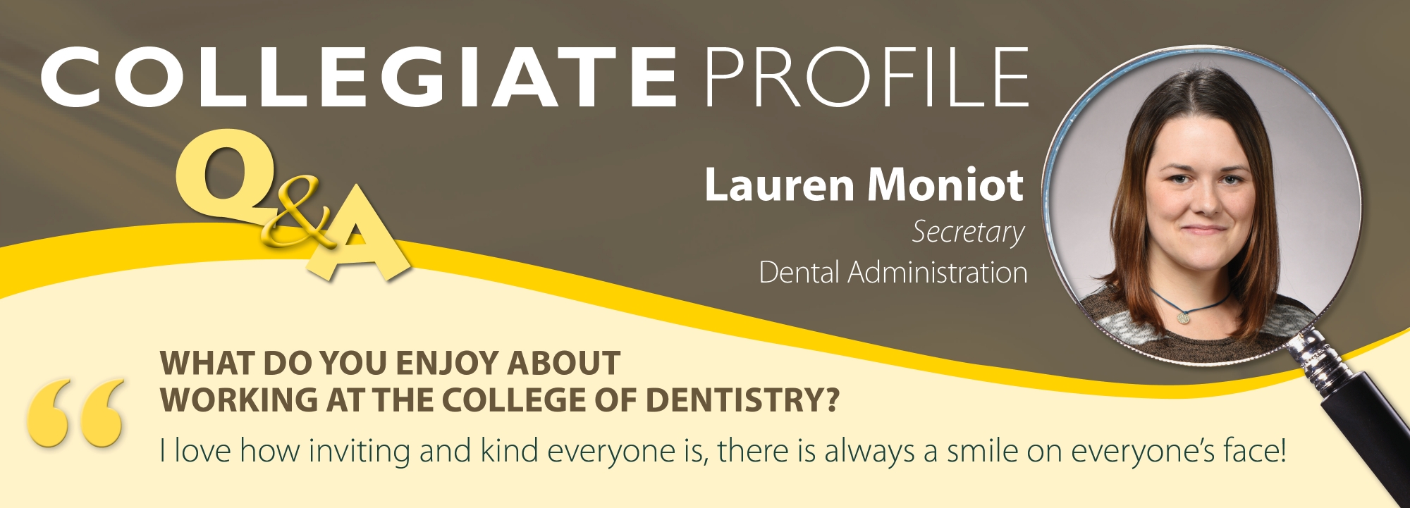 collegiate profile for Lauren Moniot