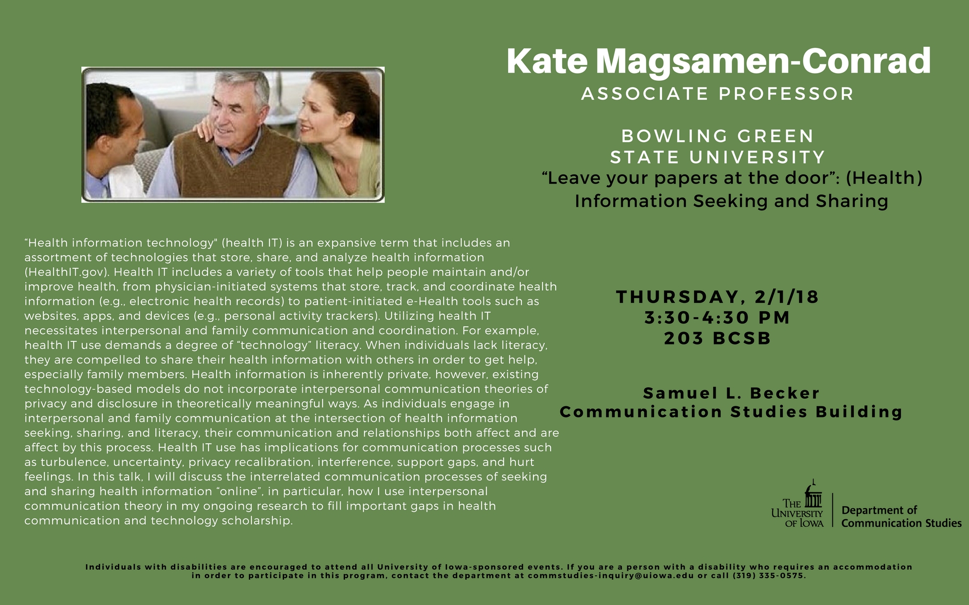 Kate Magsamen-Conrad research talk
