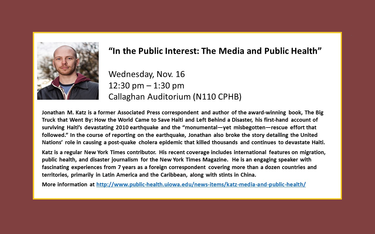 In the Public Interest-The Media and Public Health-Jonathan Katz