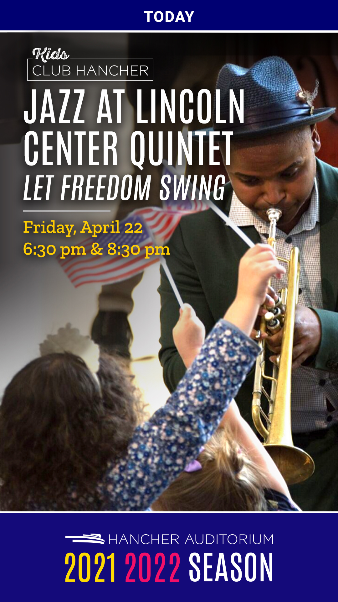 Kids Club Hancher: Jazz at Lincoln Center Quintet, "Let Freedom Swing"- Today