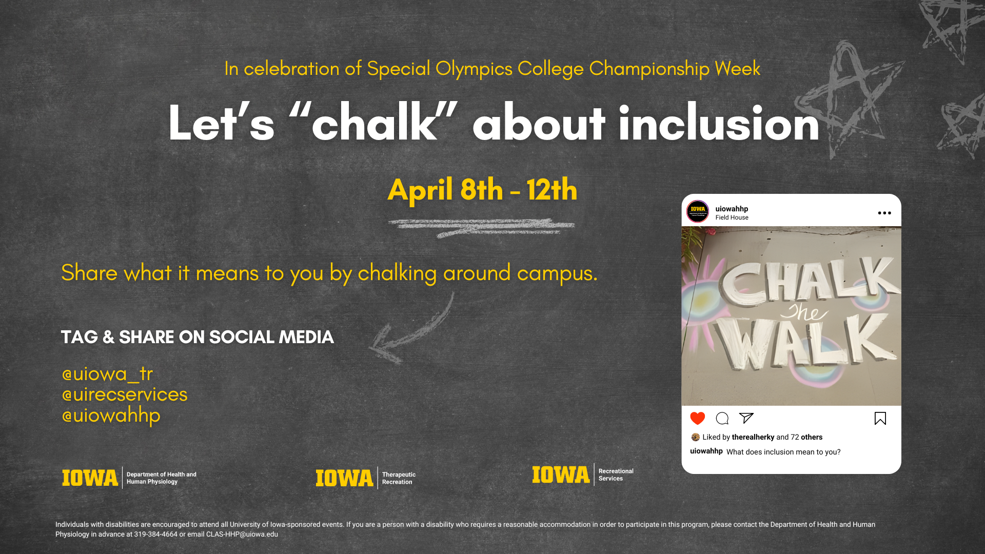 Let's "chalk" about inclusion