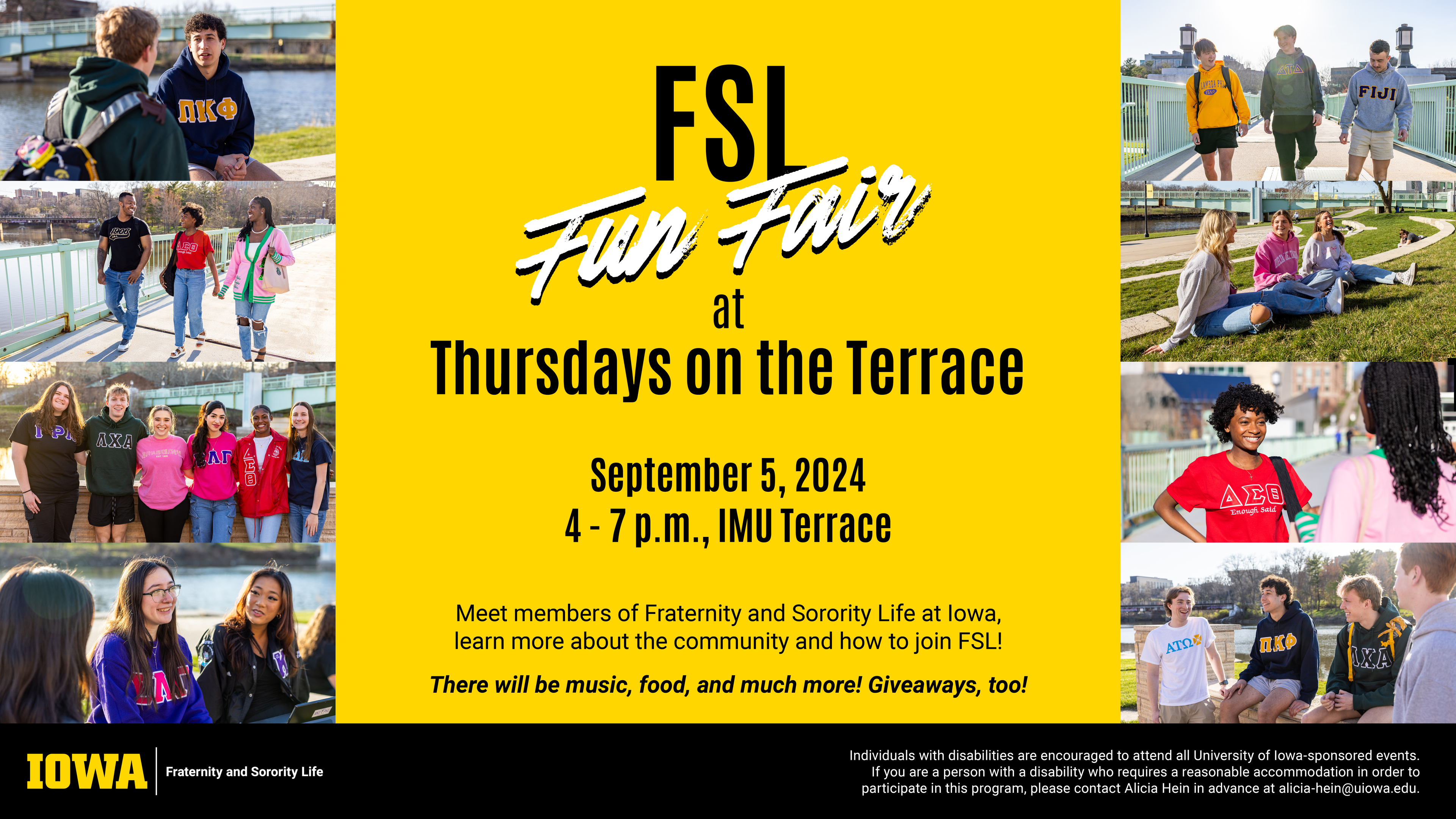 FSL, Fraternity and Sorority Life, Thursdays on the Terrace