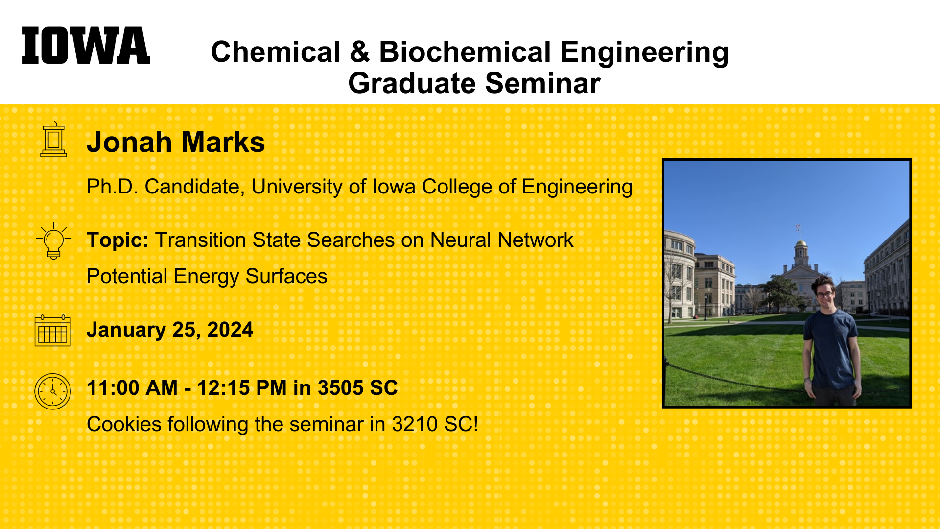 CBE Graduate Seminar: Jonah Marks