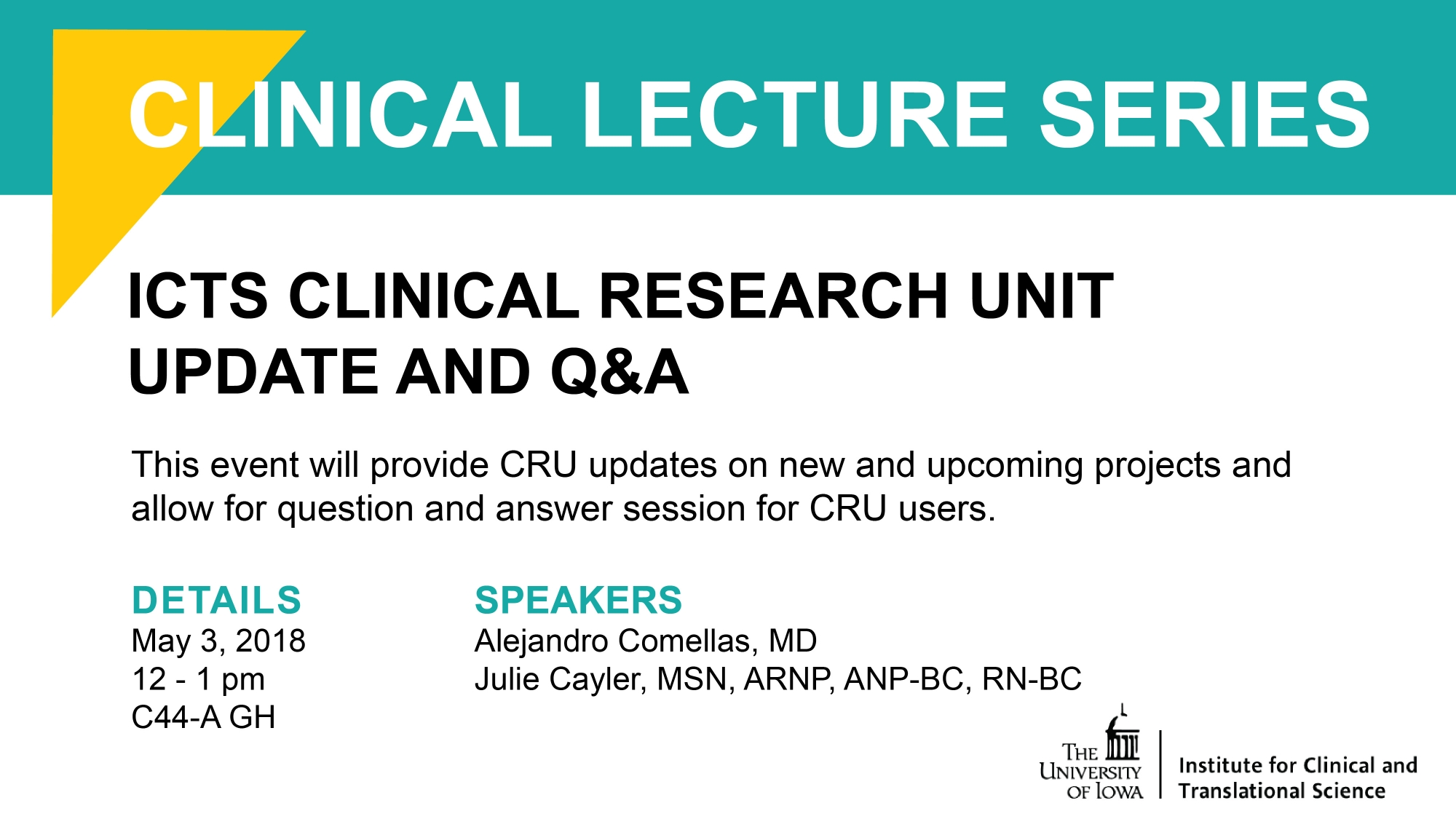 Clinical Lecture Series