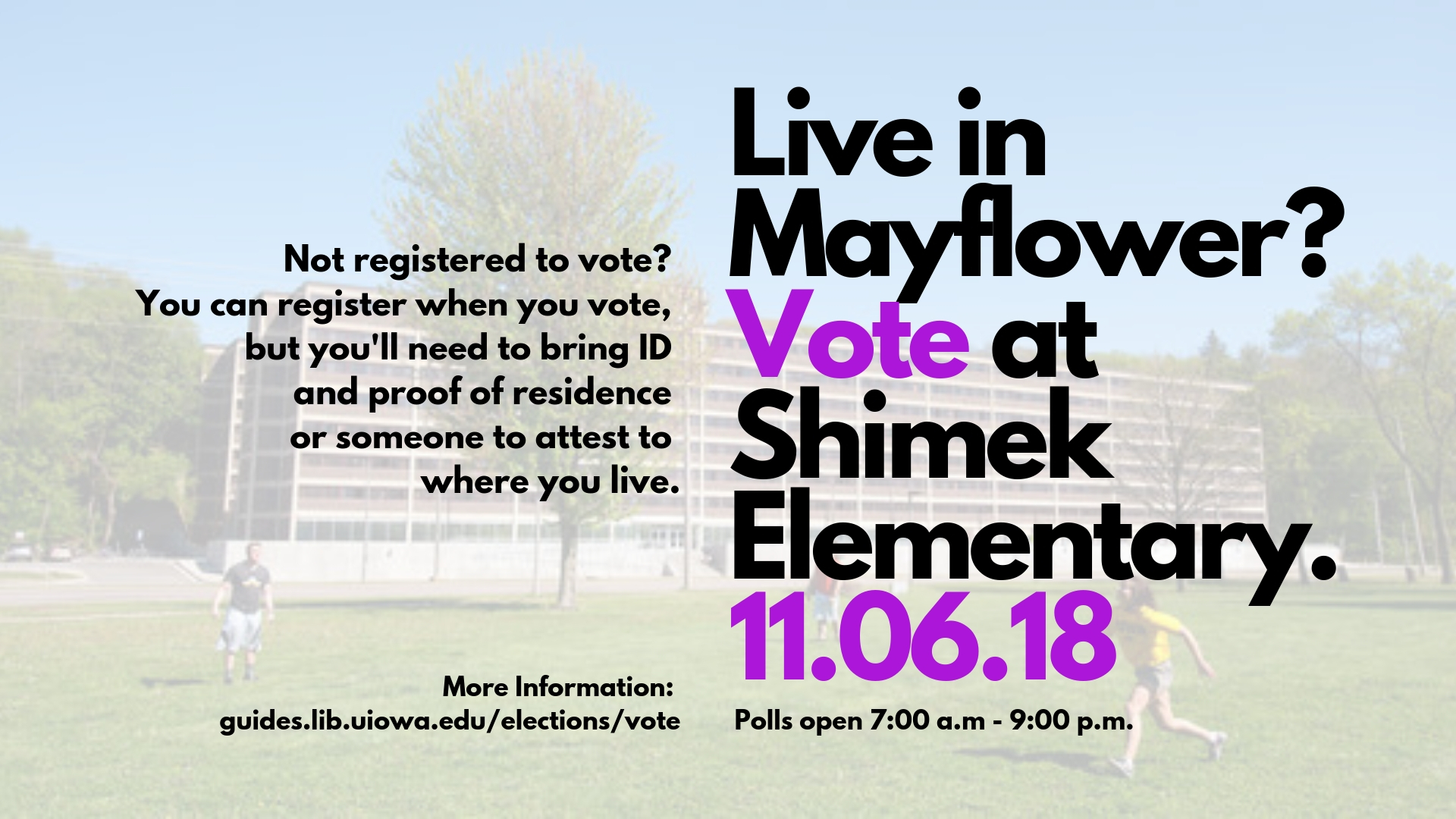 Mayflower Polling Place is Shimek Elementary
