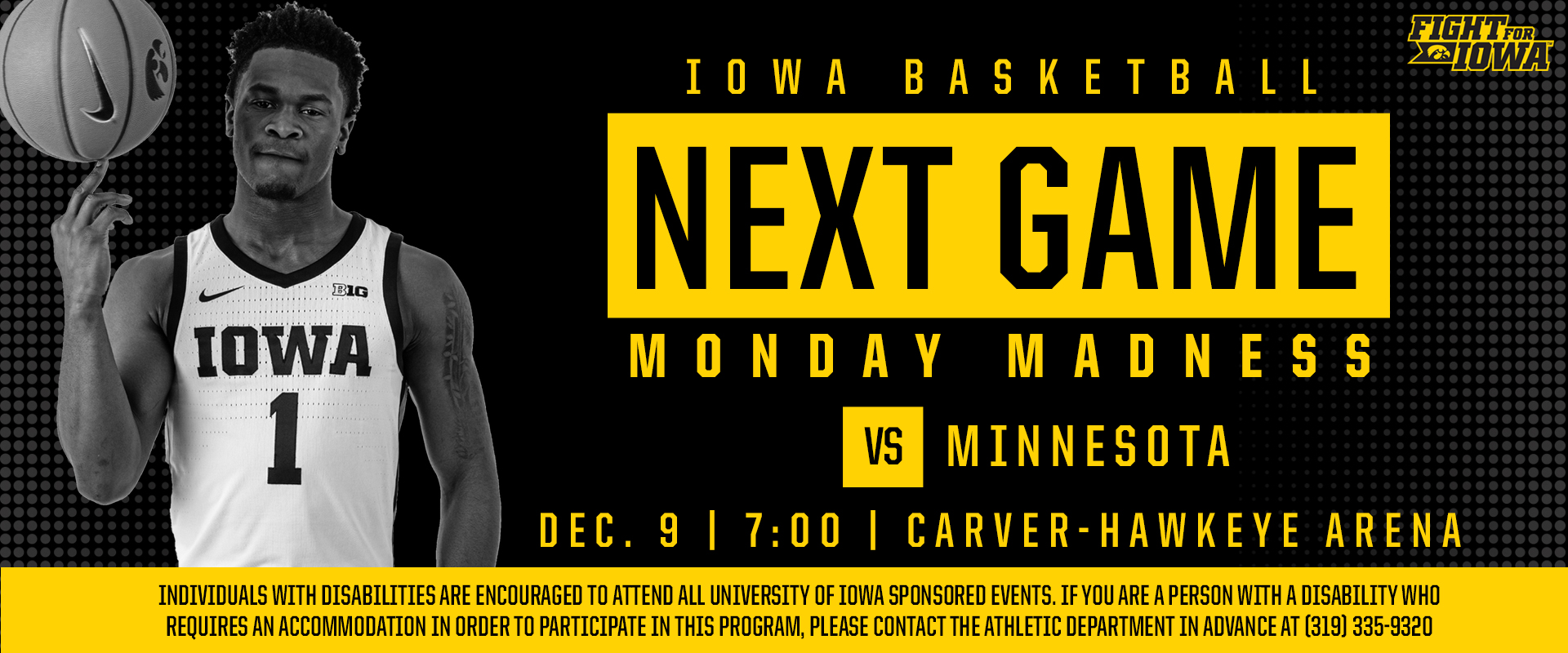 Iowa Men's Basketball vs. Minnesota