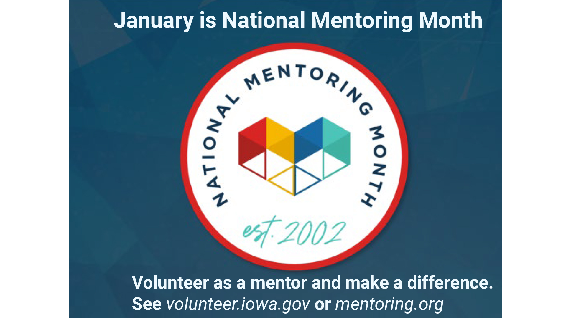 January is National Mentoring Month