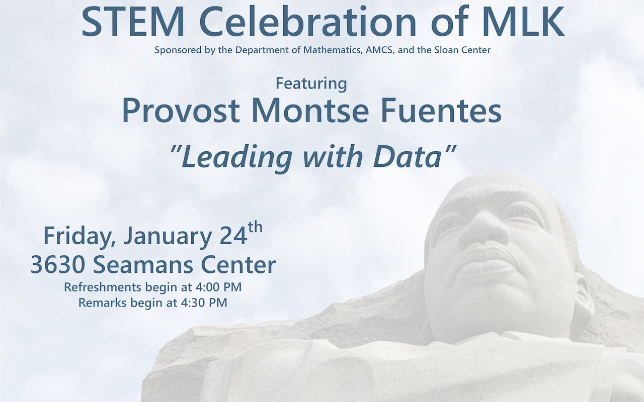 STEM Celebration of MLK with Provost Montse Fuentes