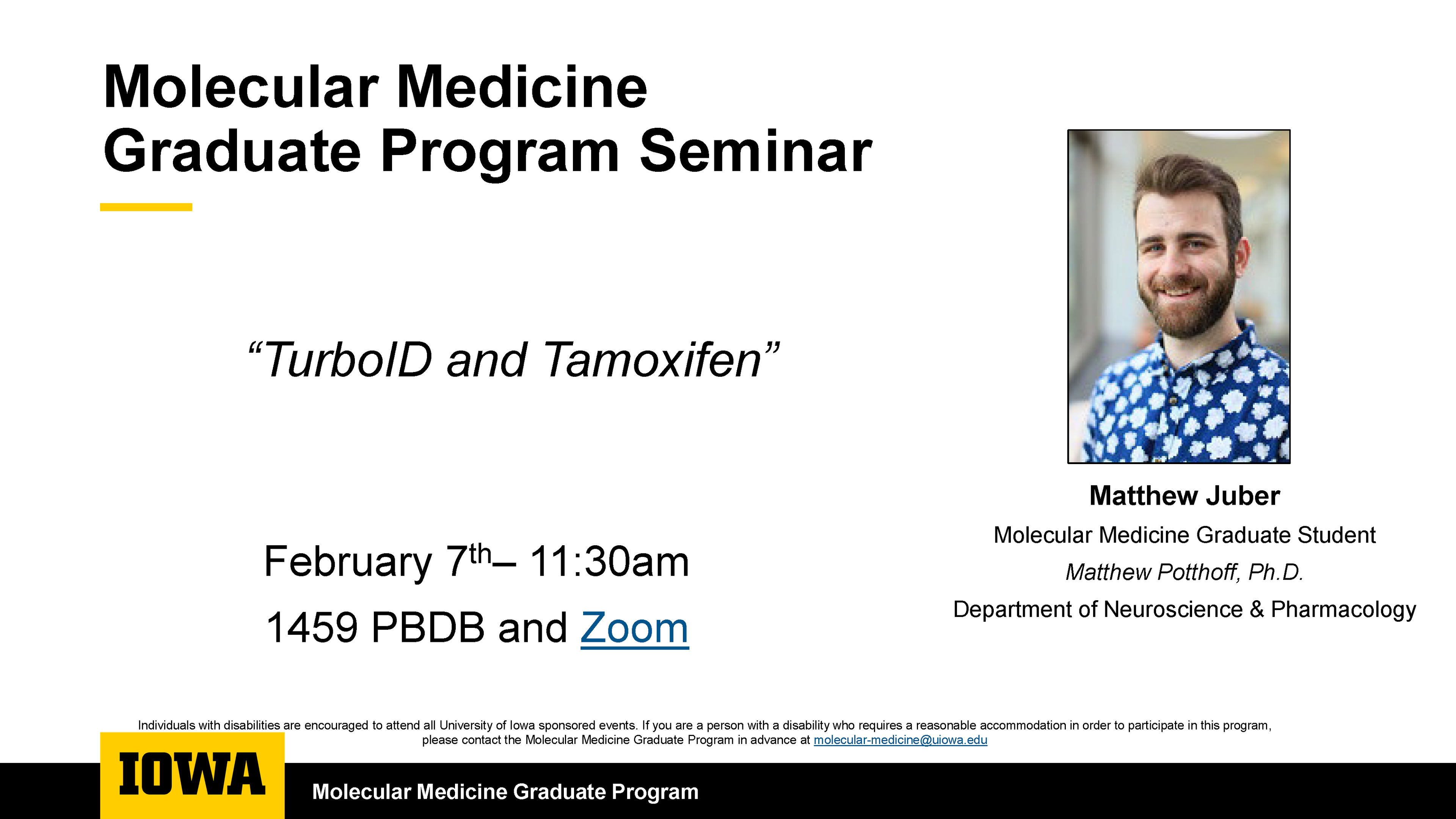 Juber - Molecular Medicine Seminar - 2.7.23