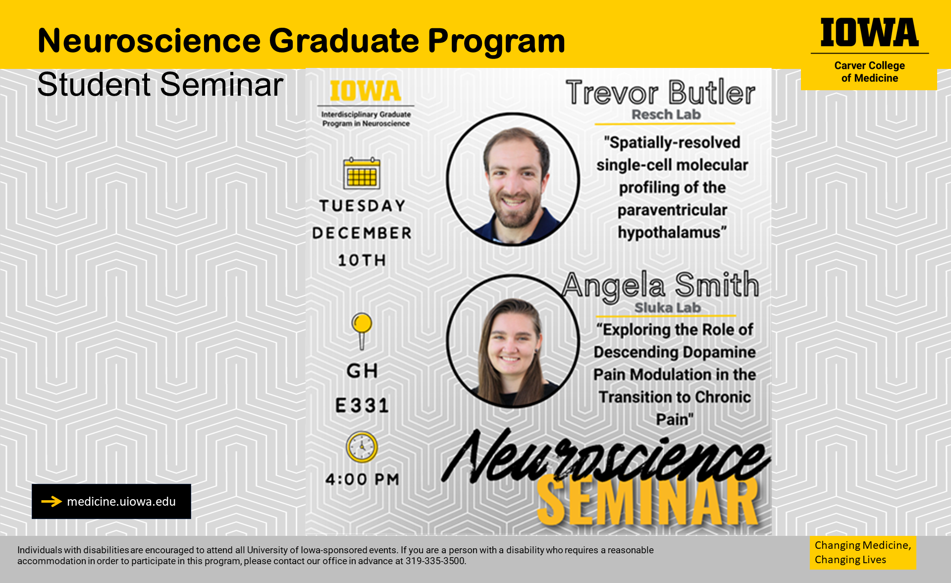 Trevor Butler - Neuroscience grad seminar 12.10.24