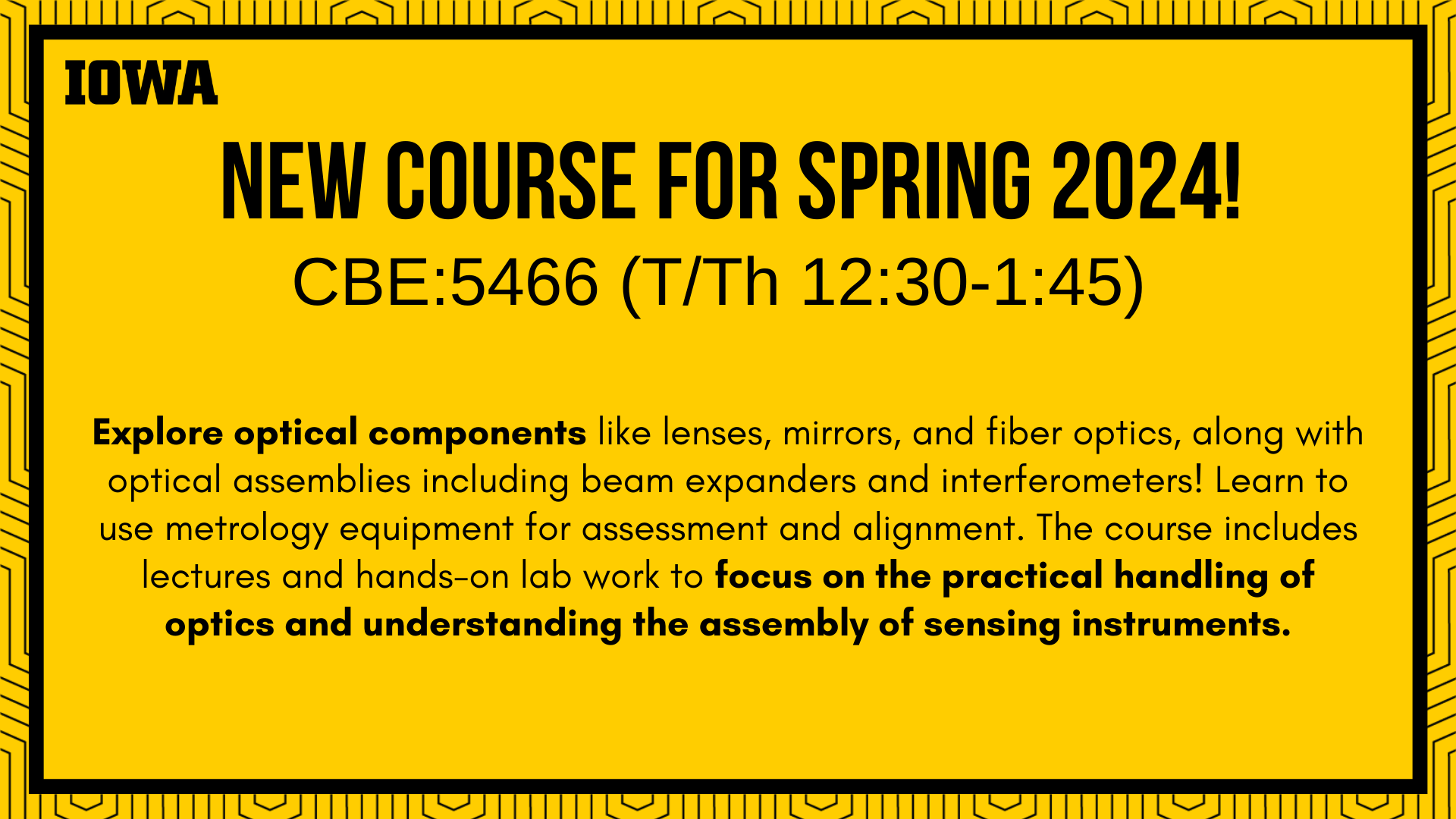 New Course Offered Spring 2024