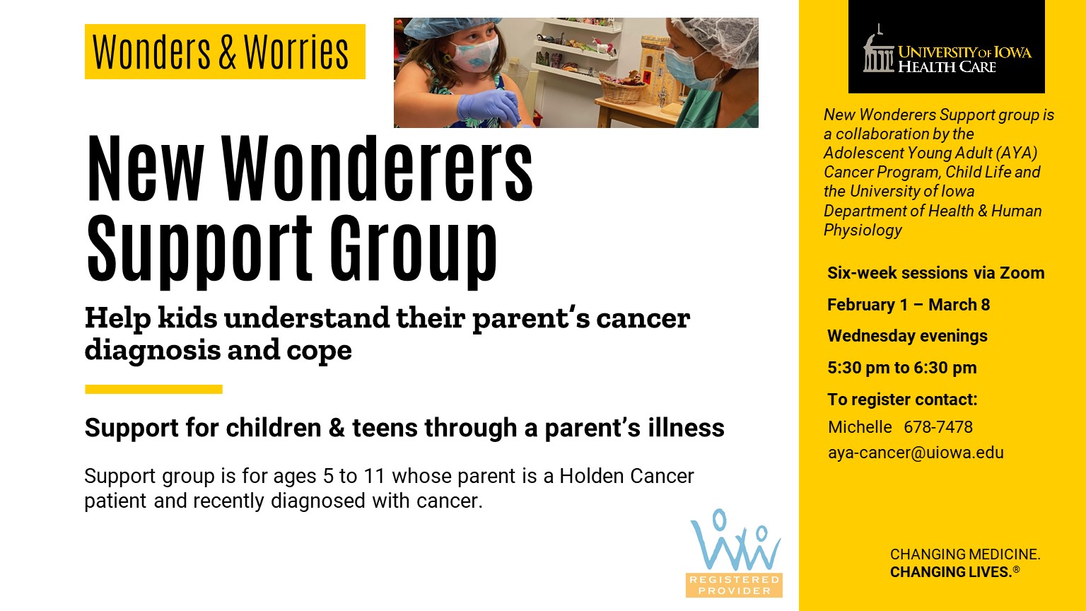 New Wonderers Support Group - Feb 23 - Kids