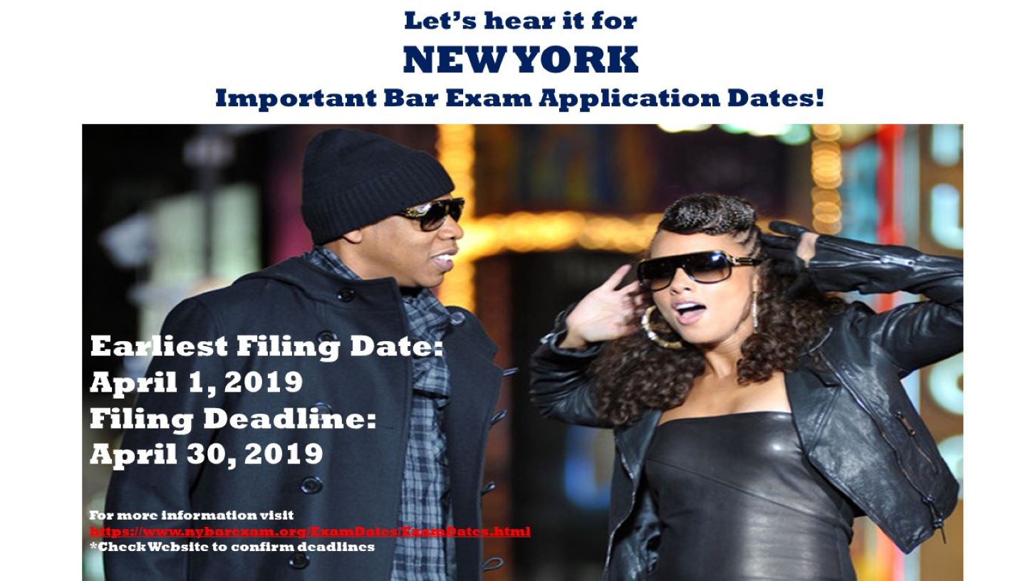New York Bar Exam Deadines