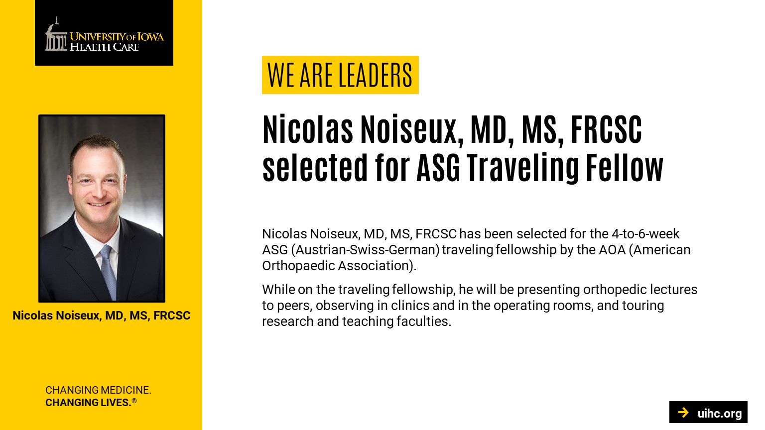 Noiseux traveling fellowship