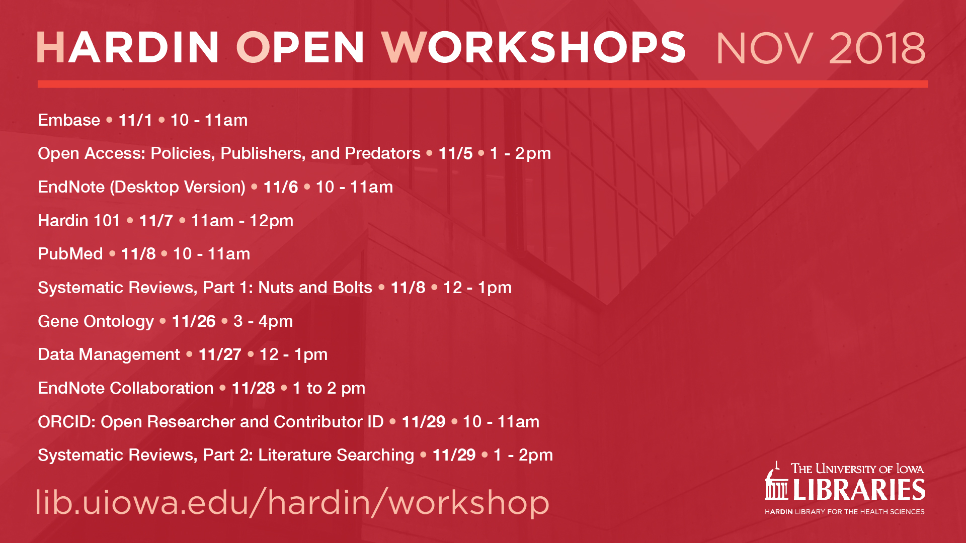 Hardin Workshops