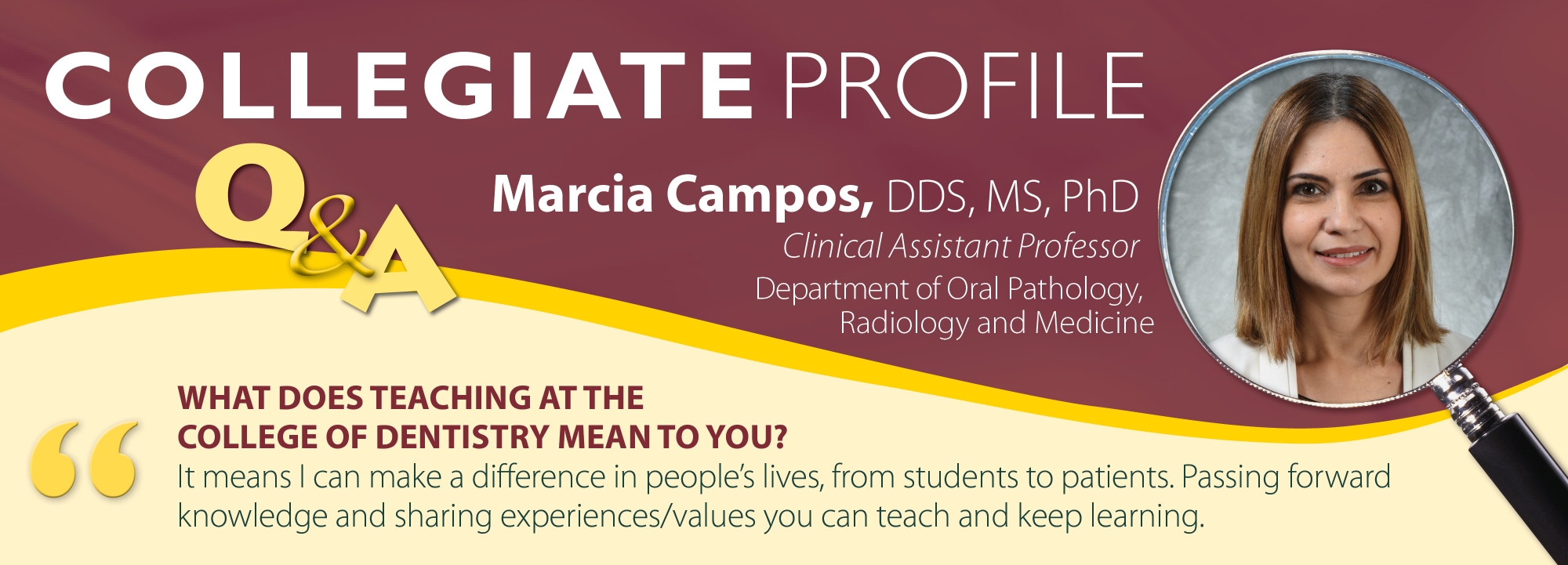 October collegiate profile Marcia Campos