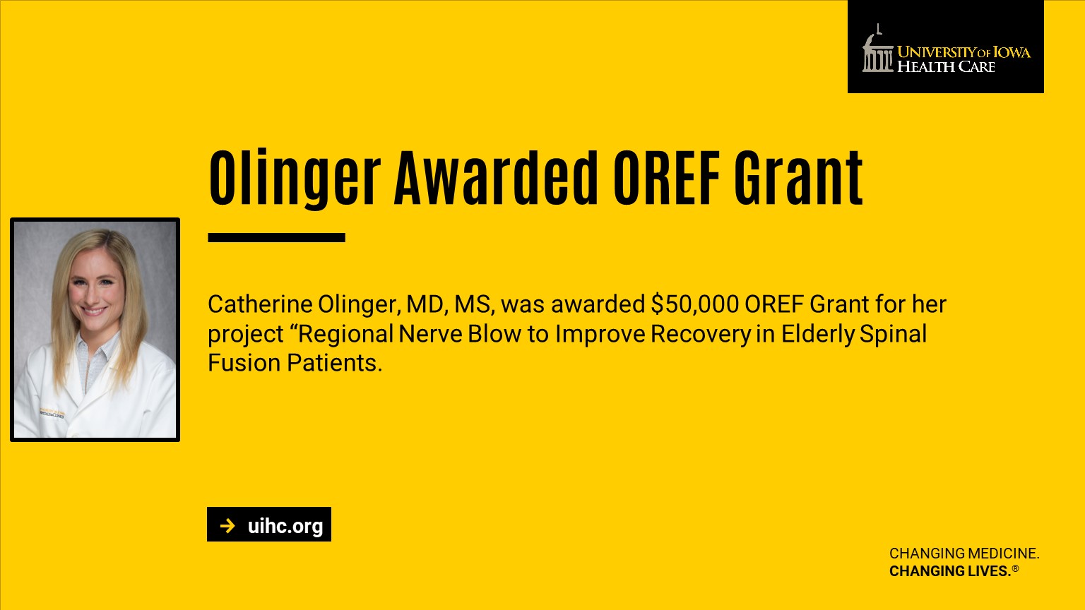 olinger OREF grant