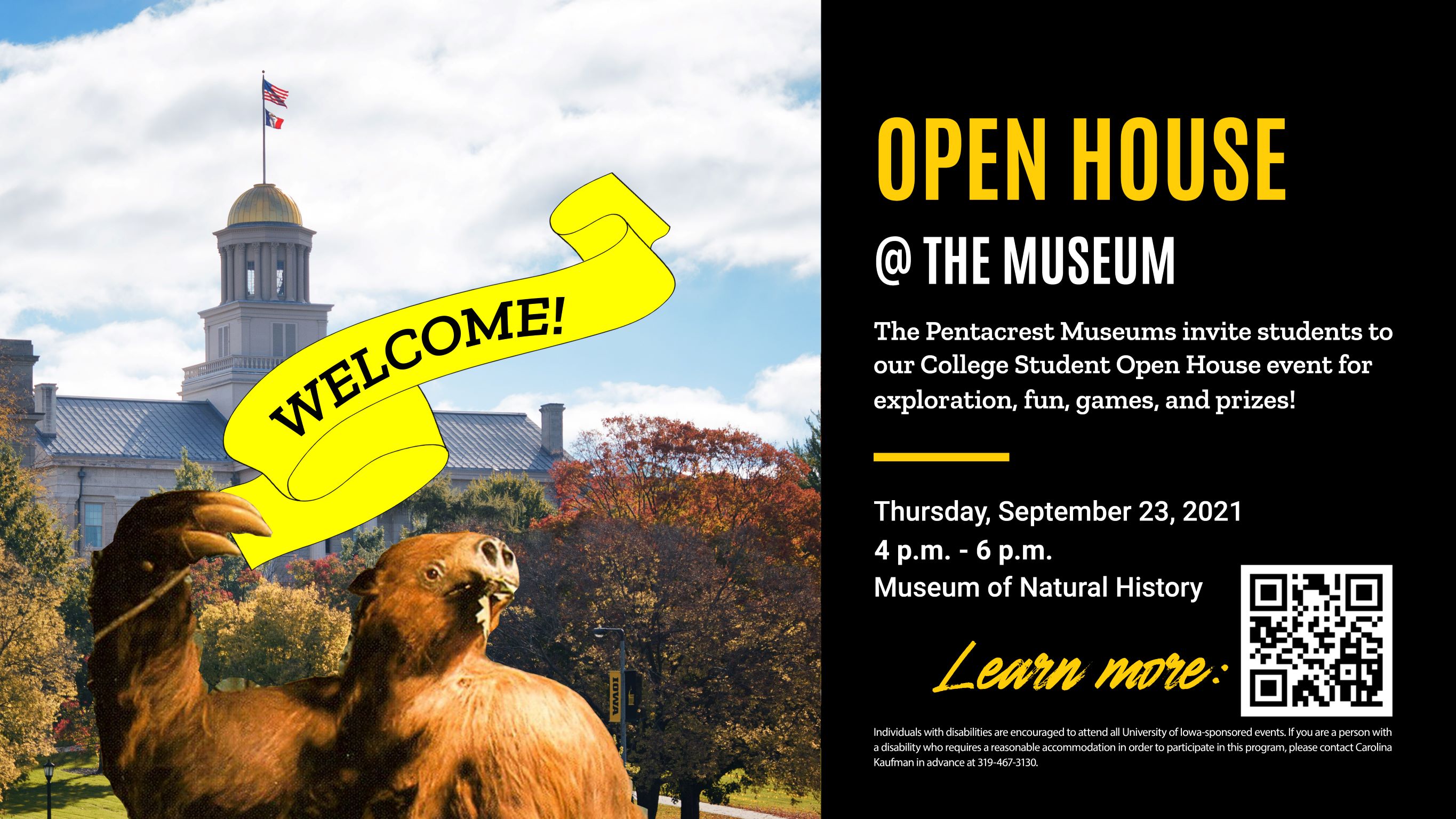 Student Open House (@ the Museum!)