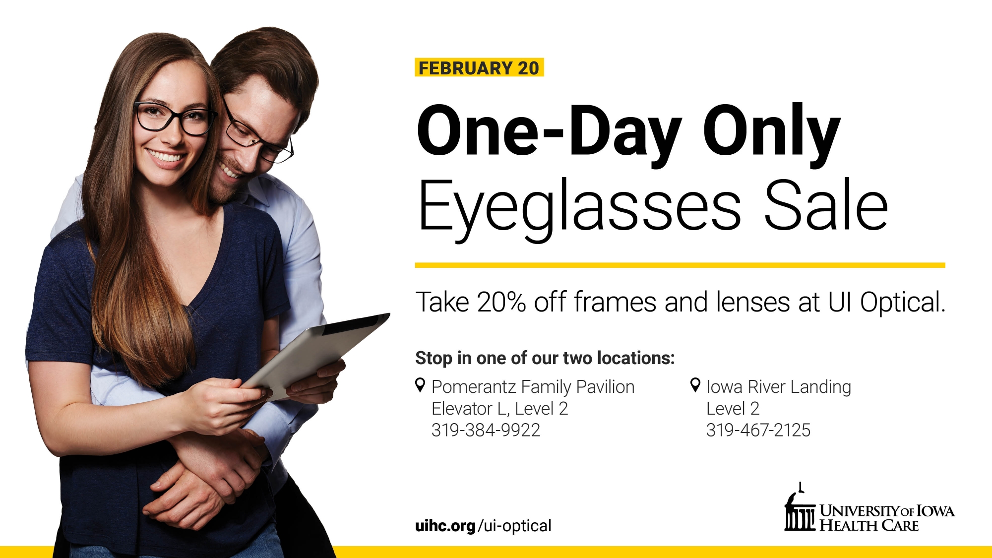 UI Optical one day sale
