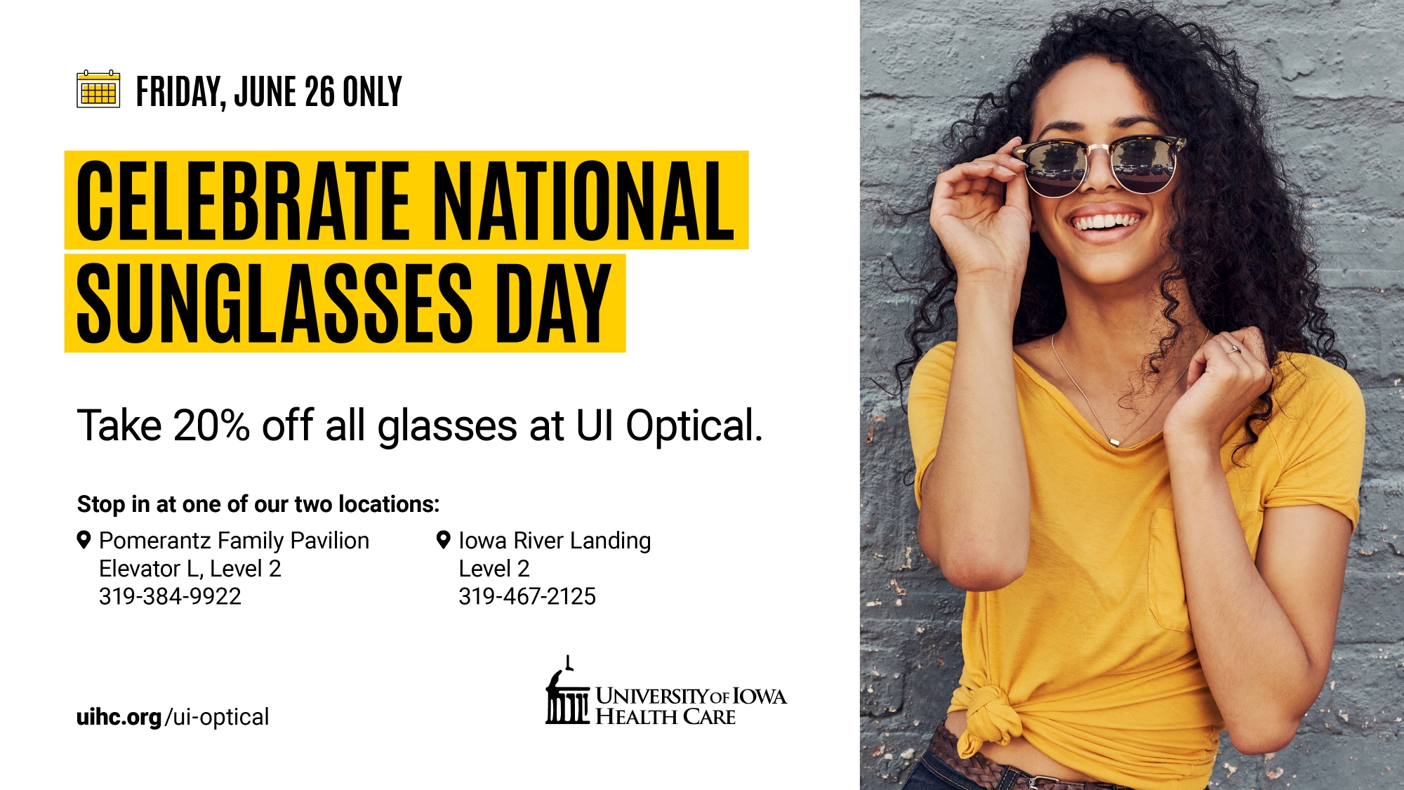 UI Optical - sunglass day sale