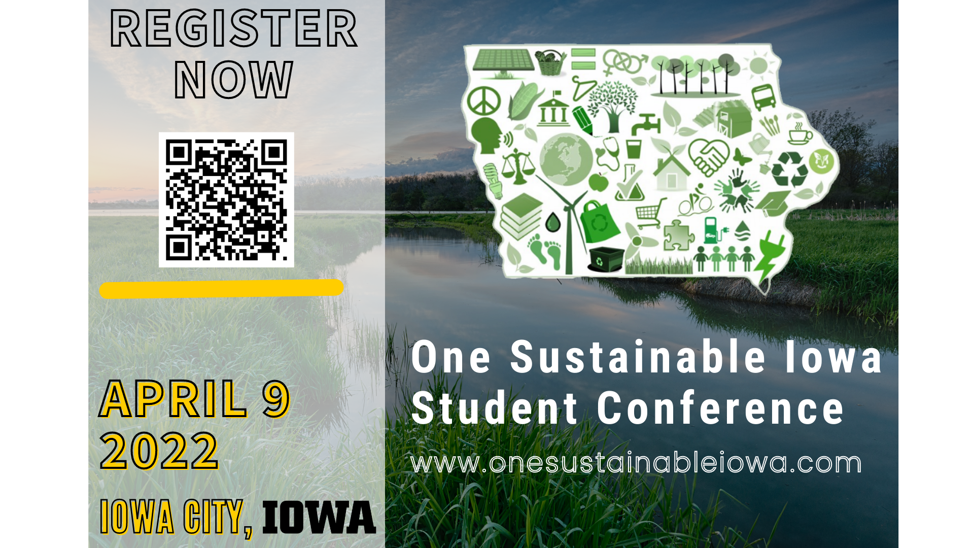 One sustainable Iowa student conference register at onesustainableiowa.com