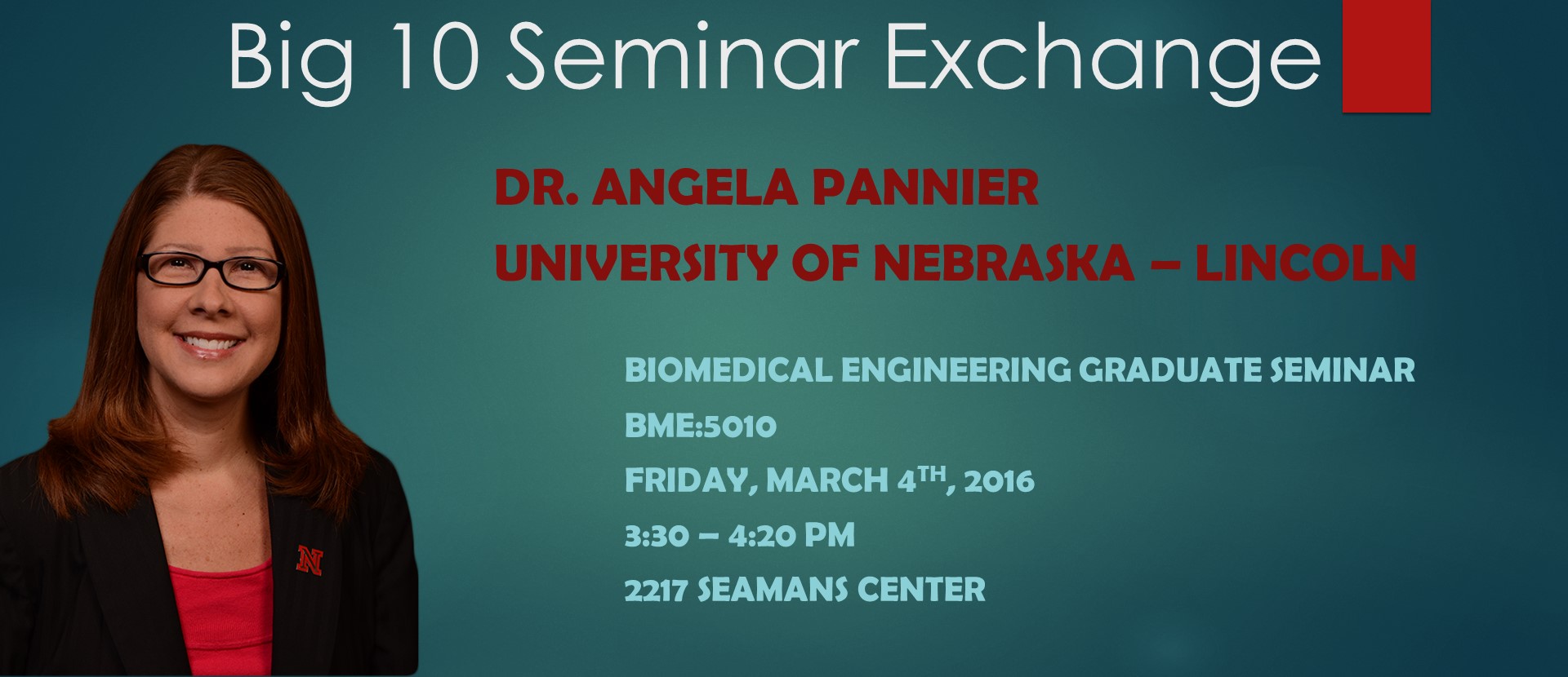 Pannier Big 10 exchange seminar 3/4/16 3:30 pm, 2217 SC