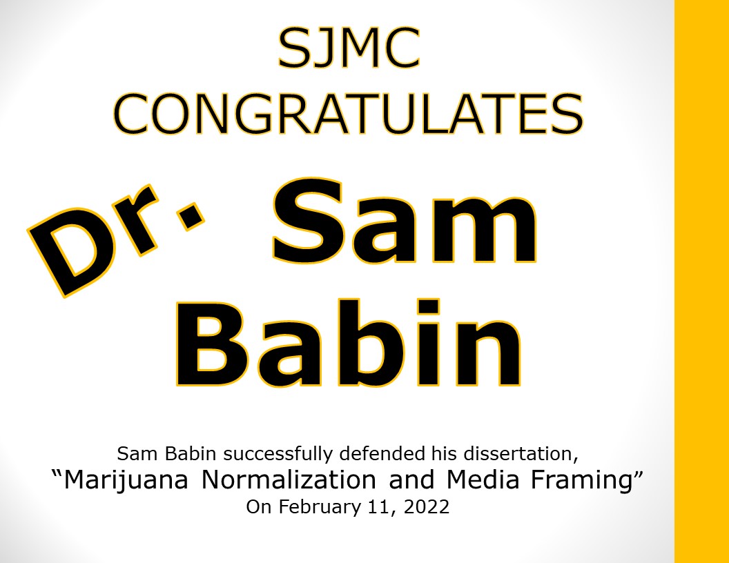 SJMC Congratulations Dr. Sam Babin