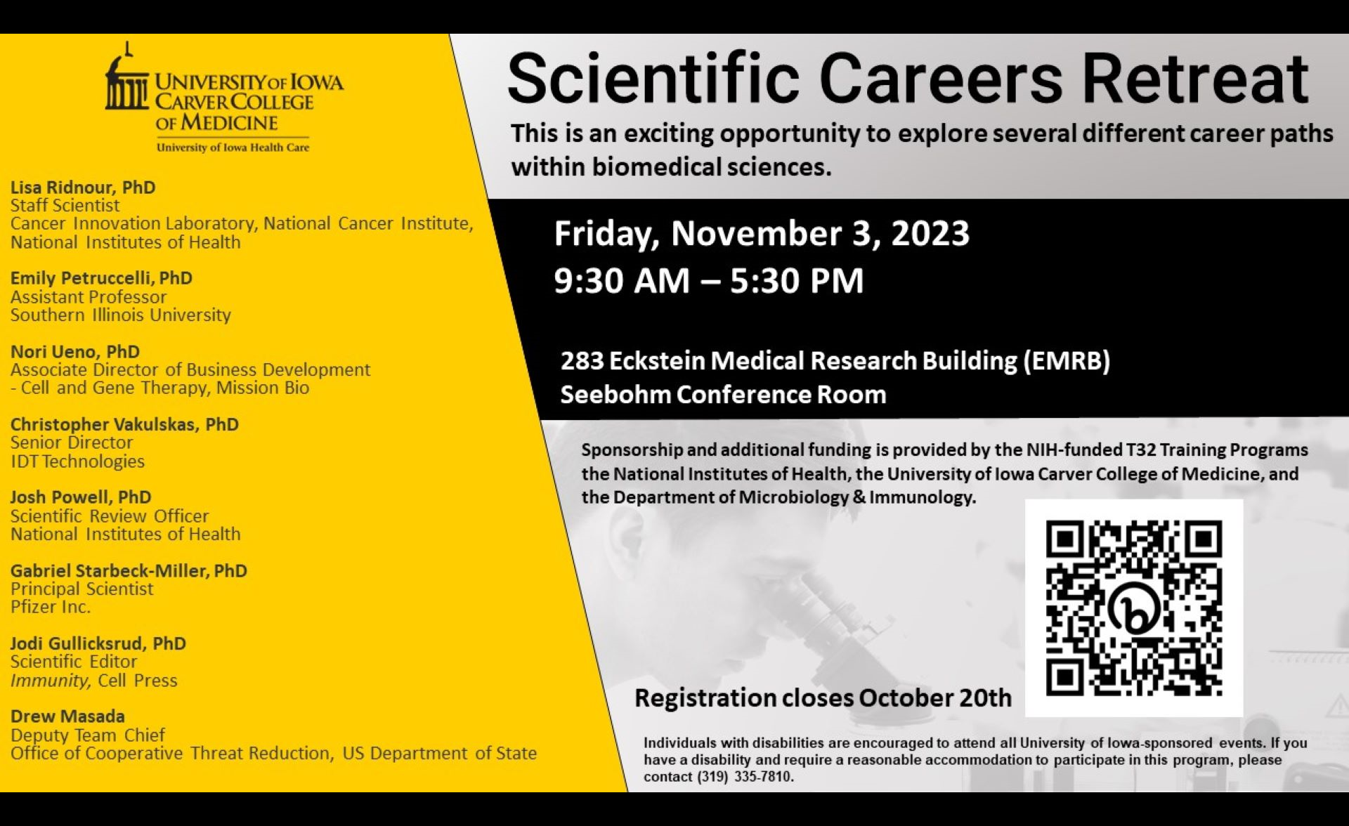 Scientific Career Retreat - Nov 3