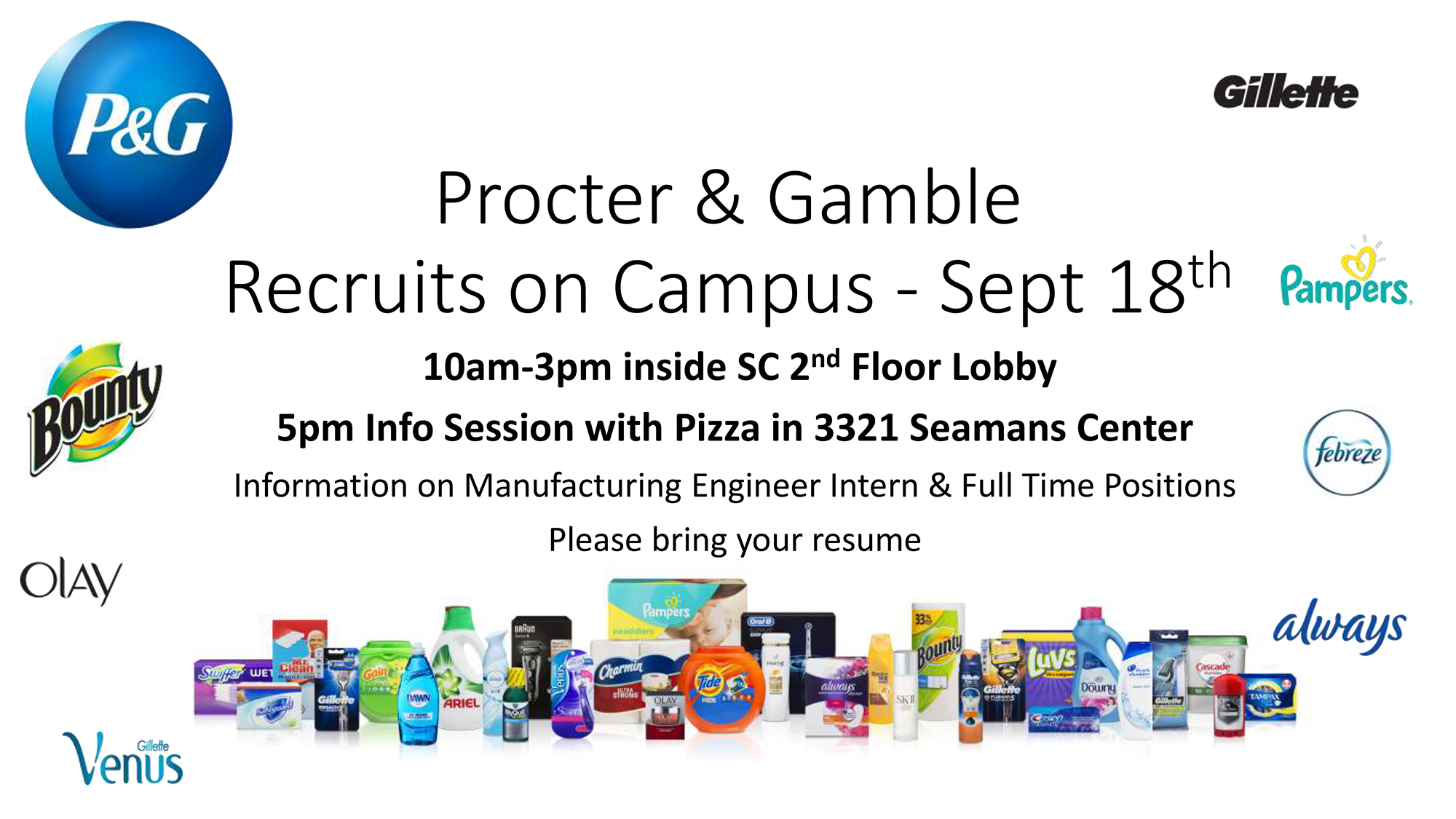Procter & Gamble- Recruits on Campus