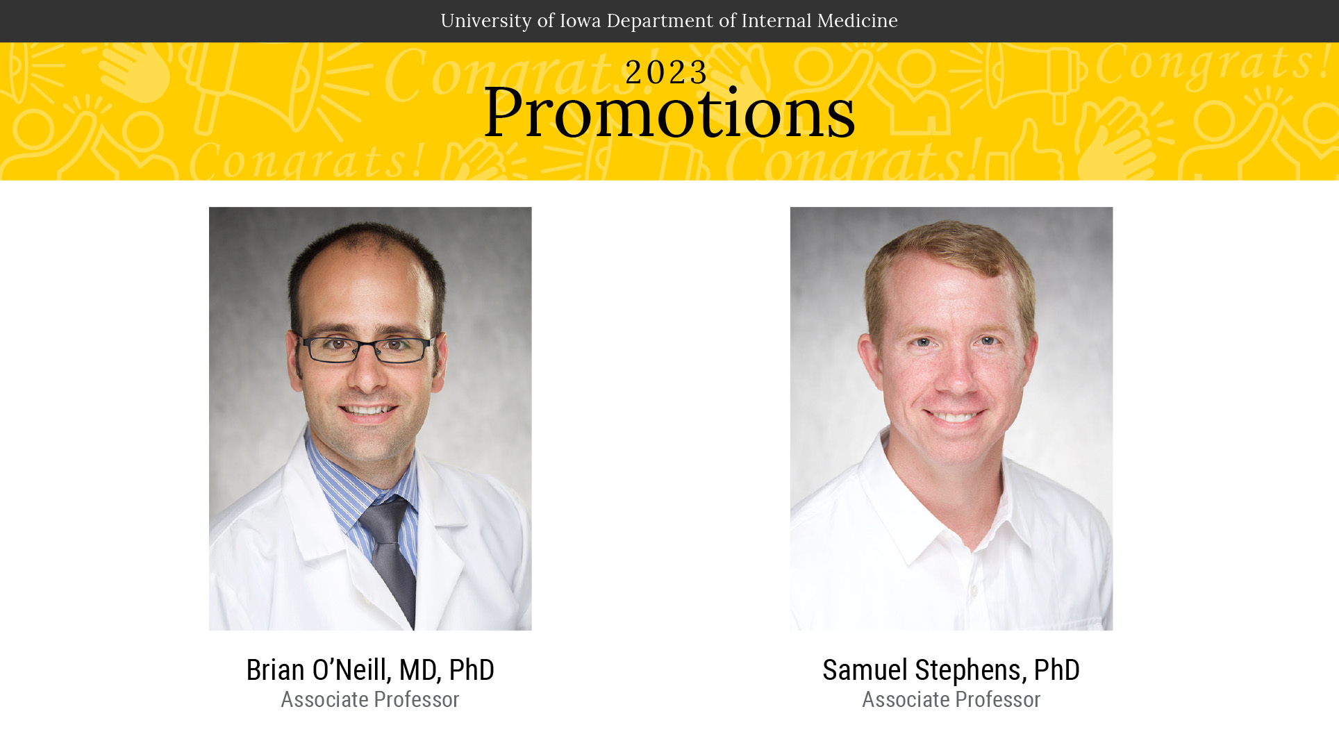 Faculty Promotions