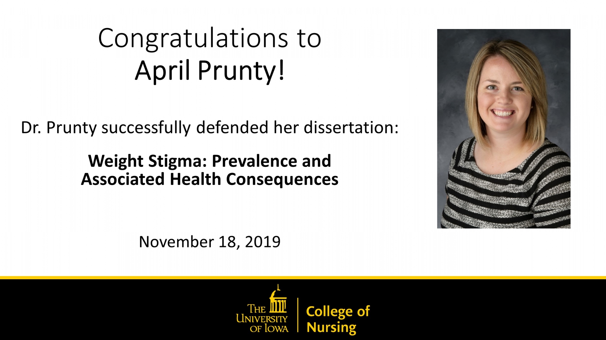 Prunty congrats