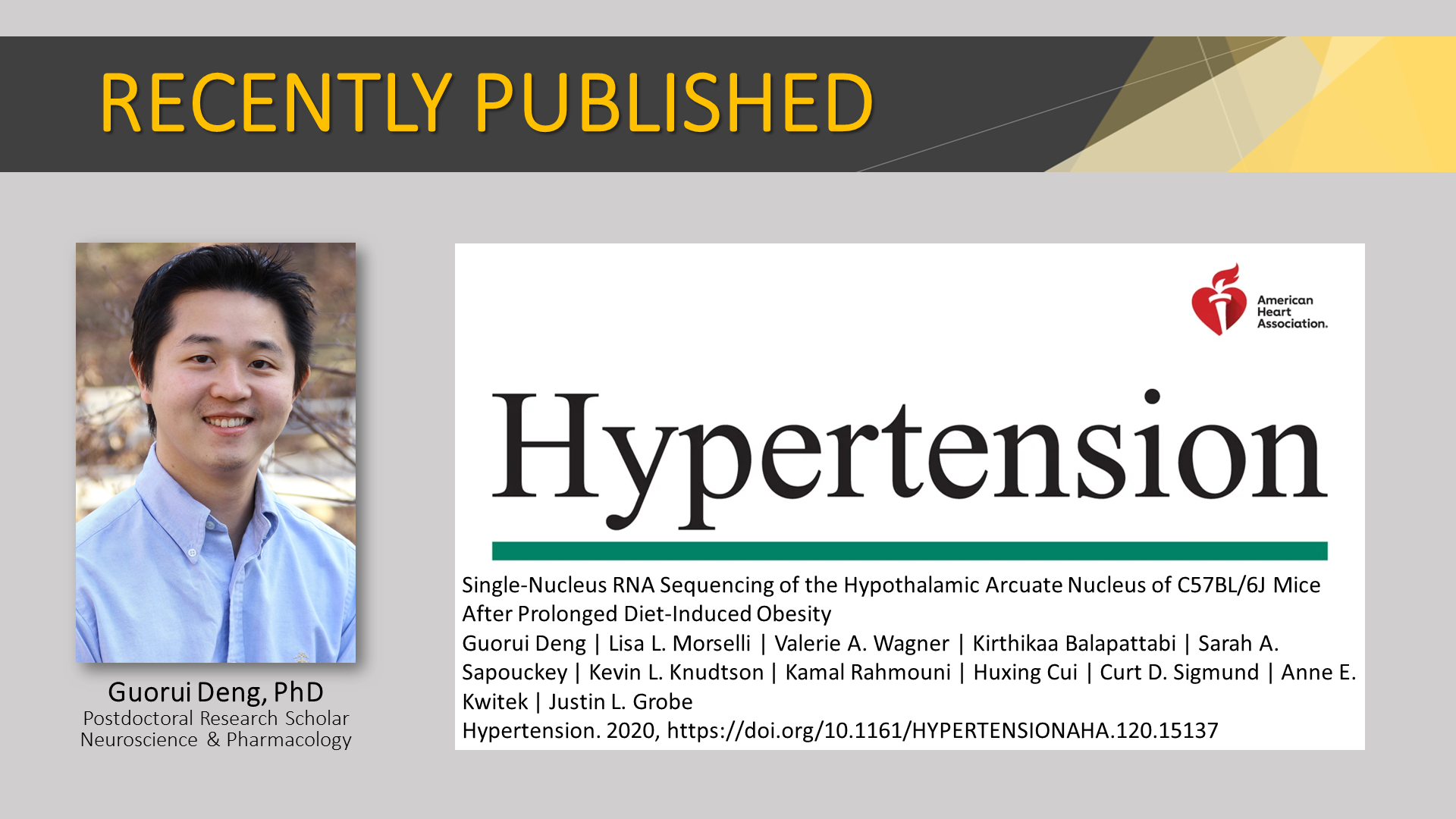 Deng, Gary (Hypertension publication - June 2020