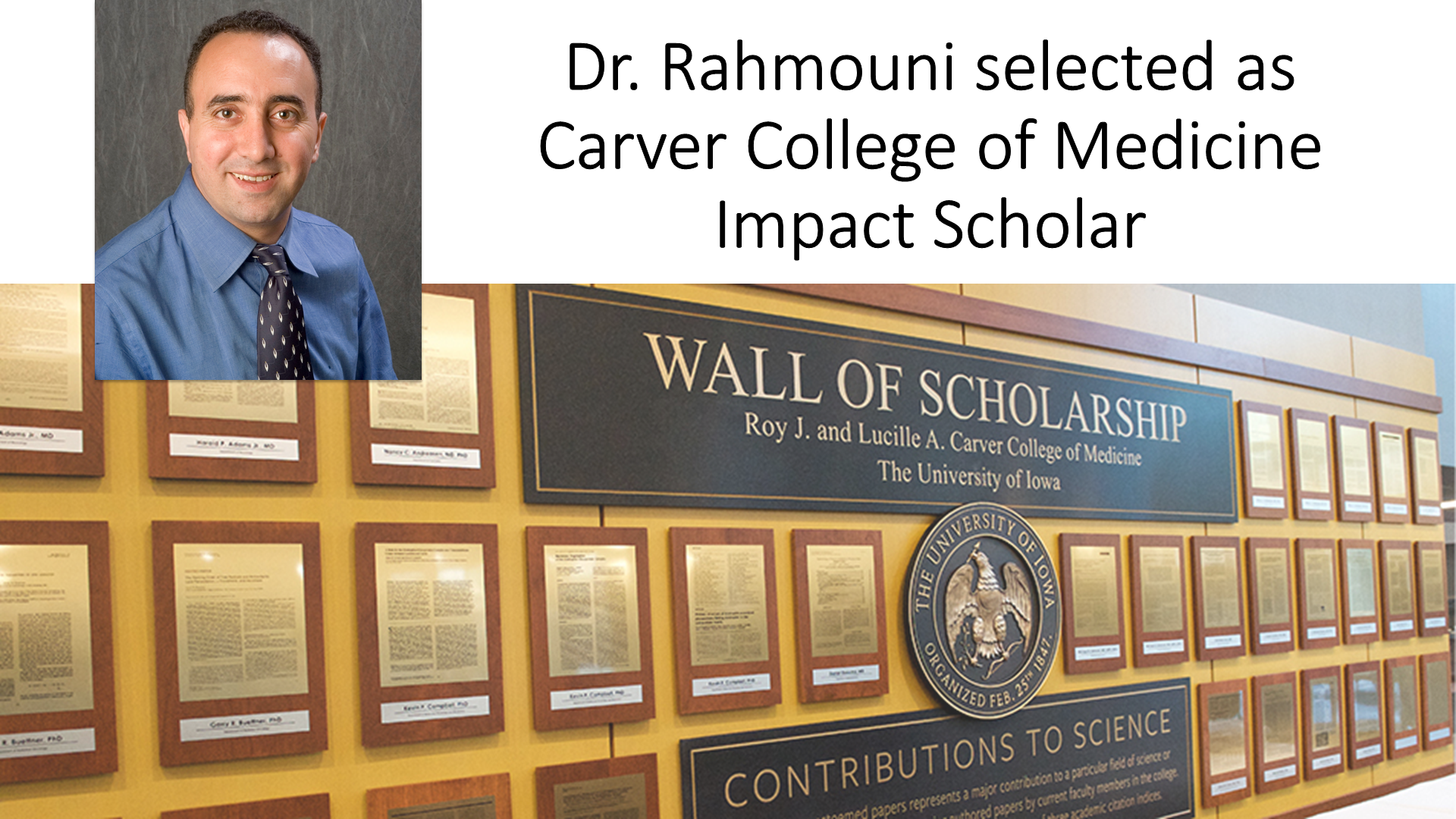 Rahmouni 2020 Impact Scholar