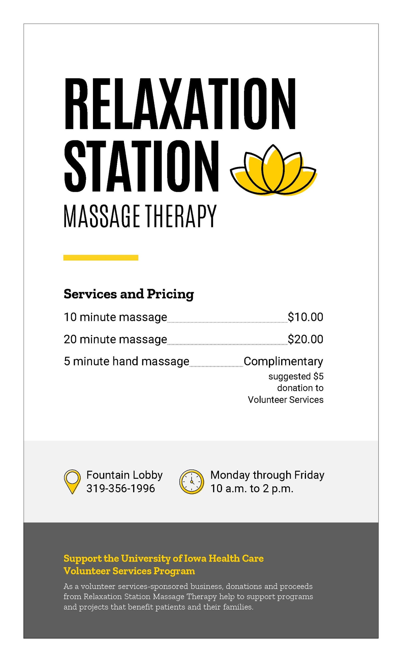 Massage Therapy Advertisement