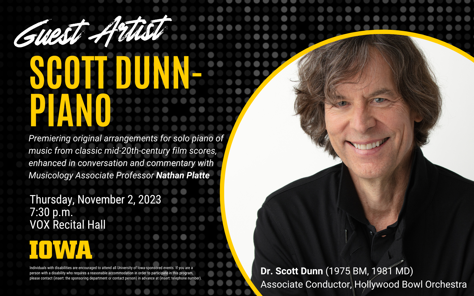 scott dunn recital on November 2