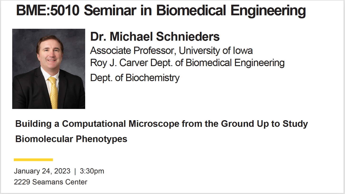 BME:5010 Seminar in Biomedical Engineering