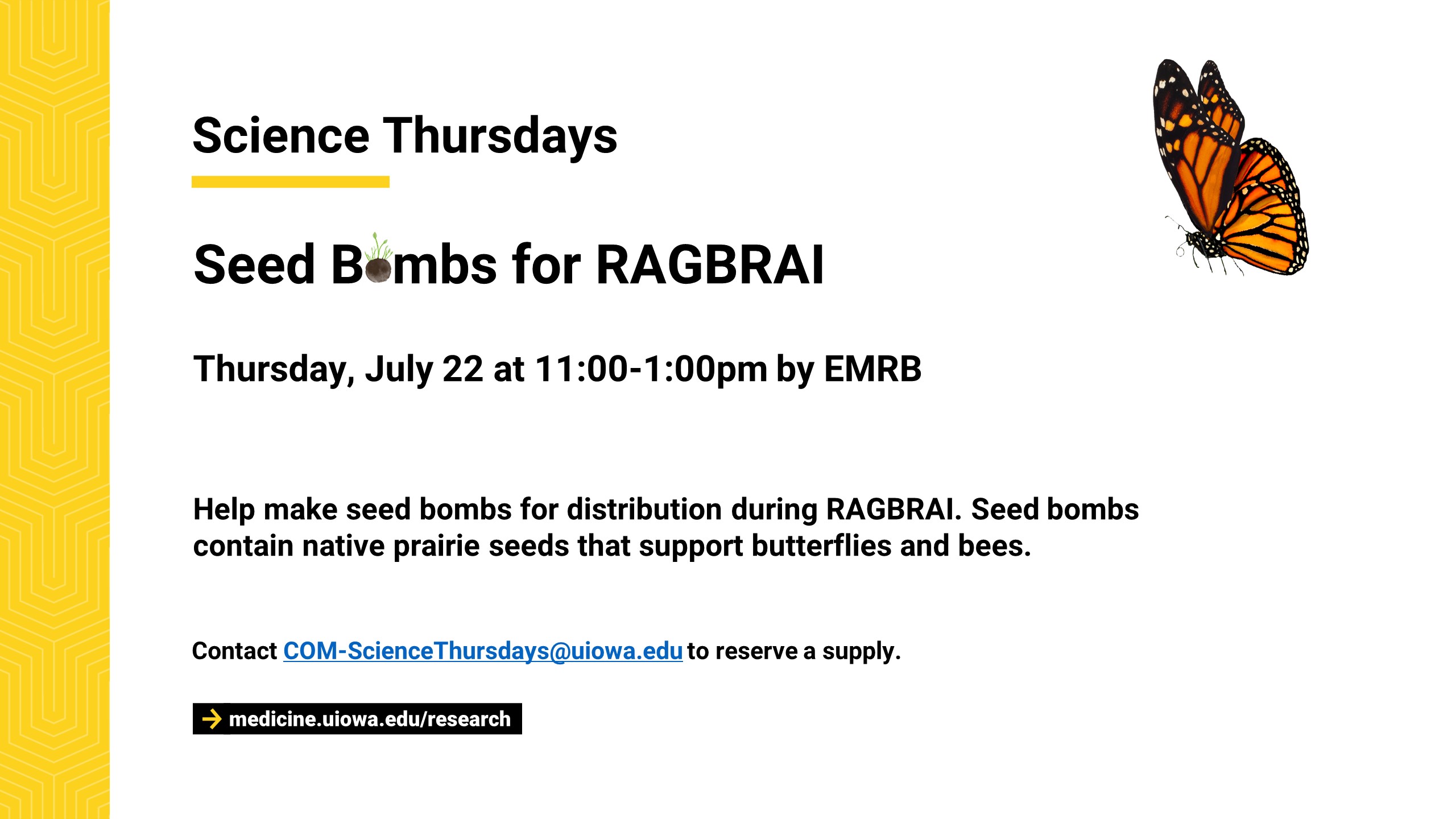 Science Thursday - See Bombs for Ragbrai