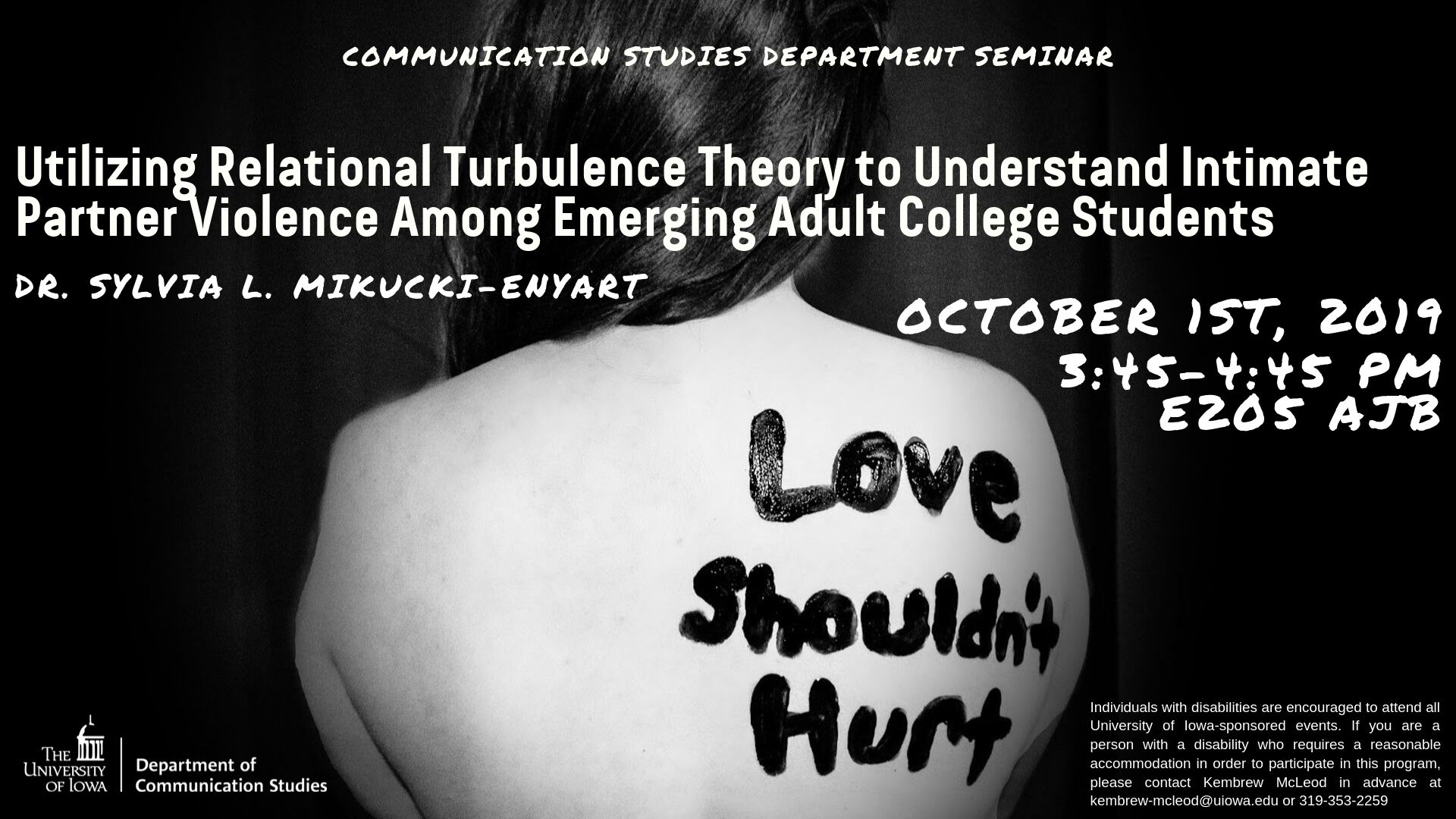 Utilizing Relational Turbulence Theory to Understand Intimate Partner Violence Among Emerging Adult College Students