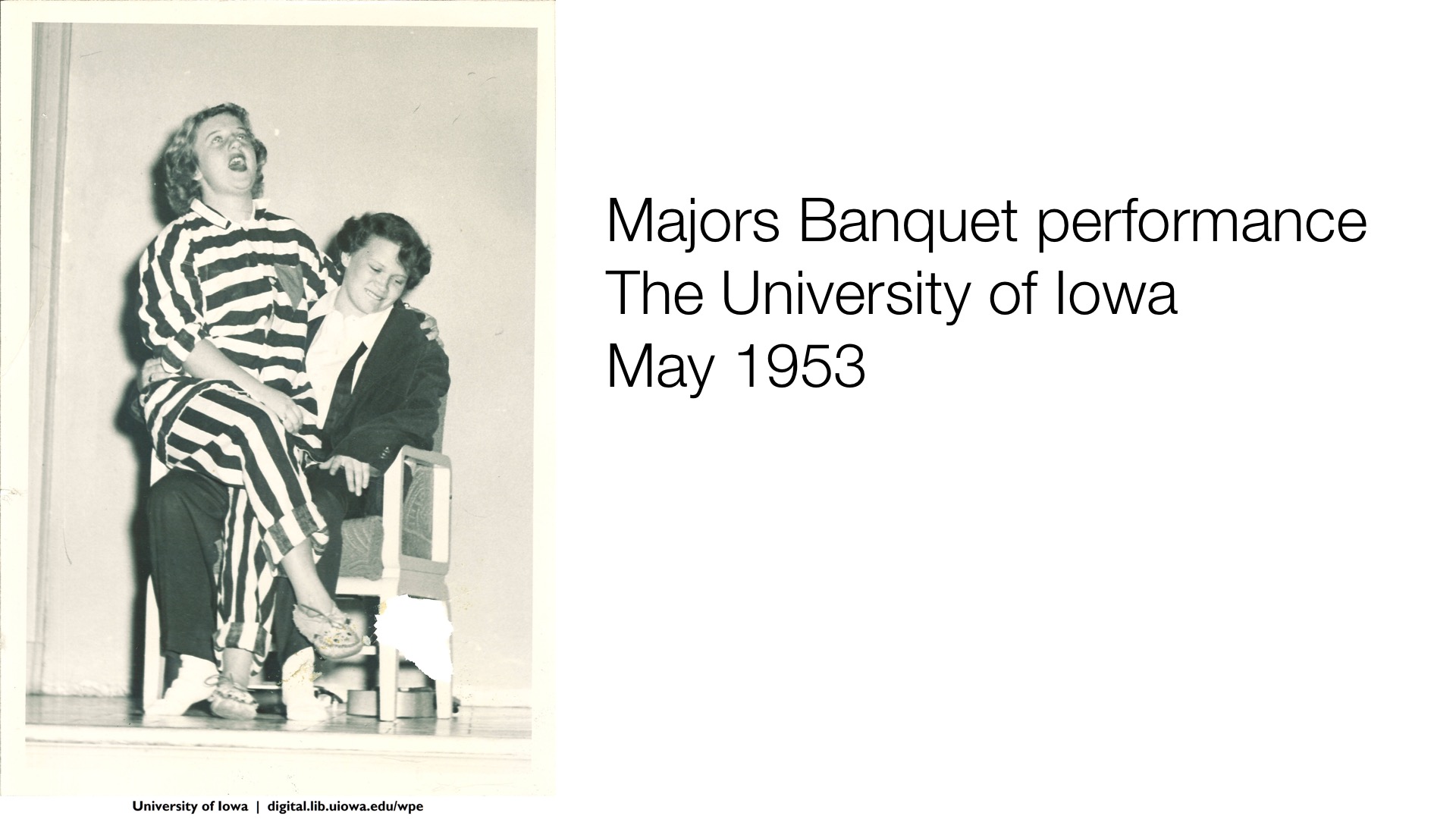 Majors Banquet performance, May 1953