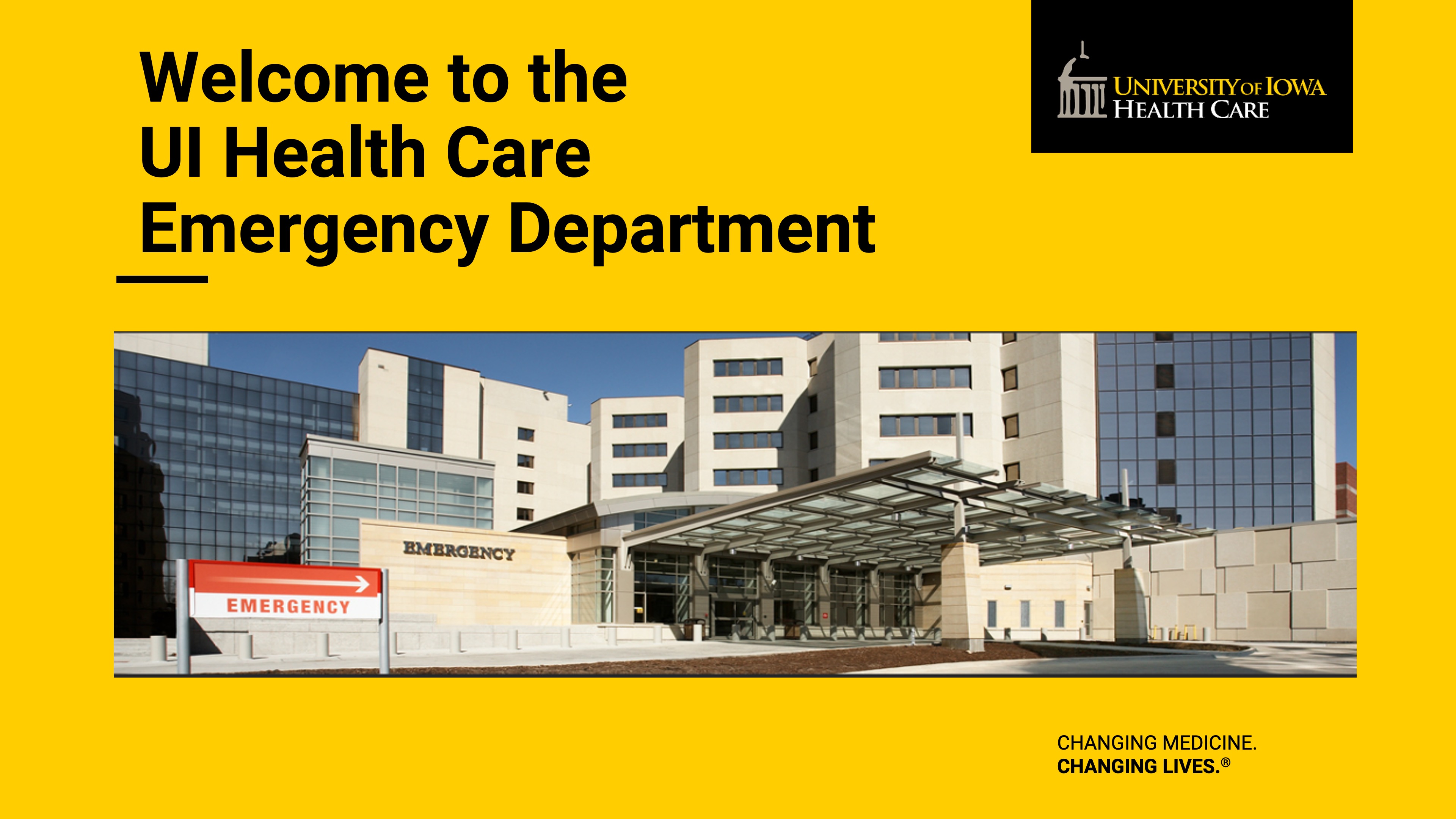 Welcome to the UI Health Care Emergency Department