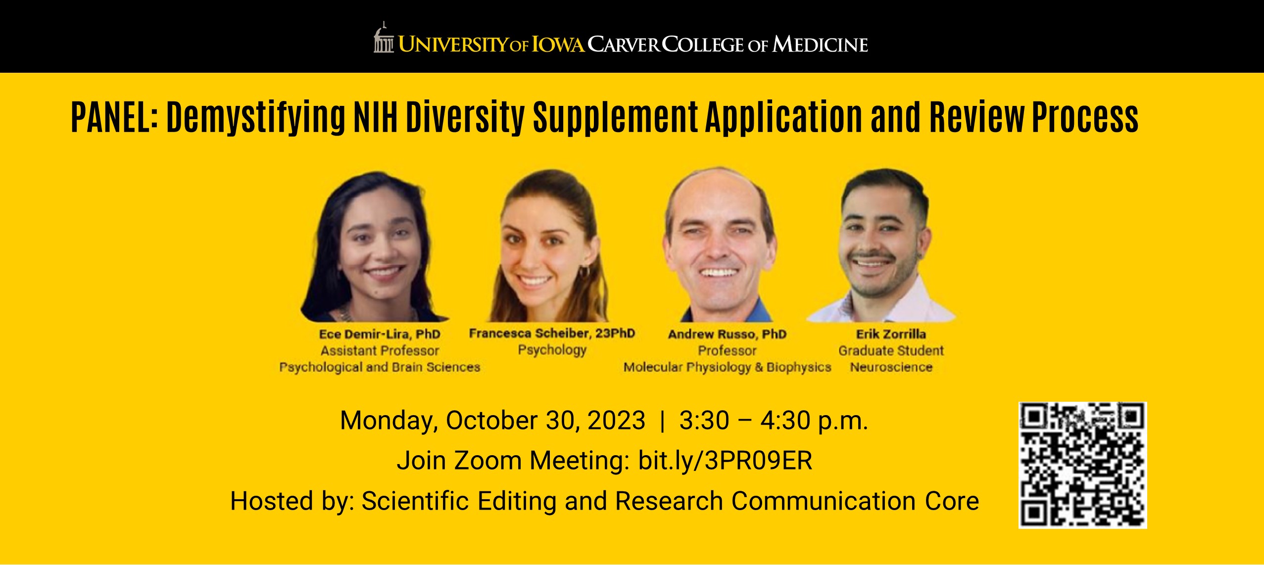 2023.10.30 PANEL Demystifying the NIH Diversity Supplement Application and Review Process Slide