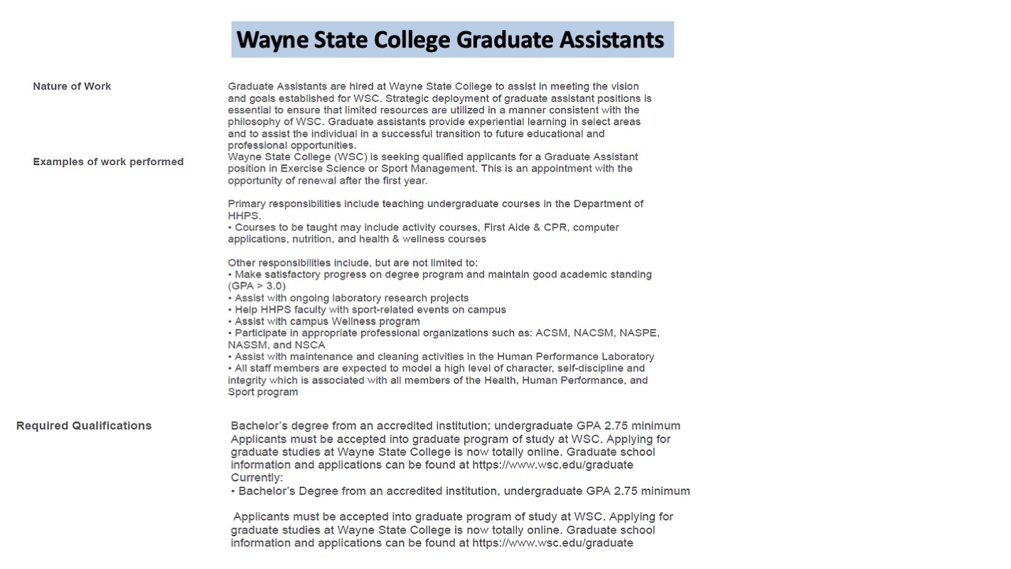 Grad Assistants Wayne State