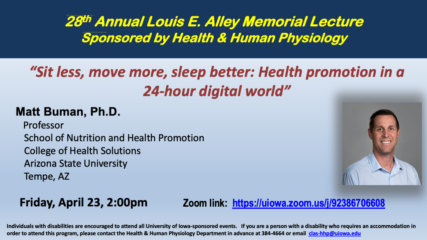 28th Louis E. Alley Memorial Lecture