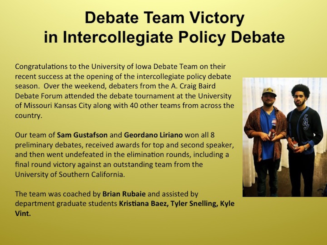 Debate Victory 
