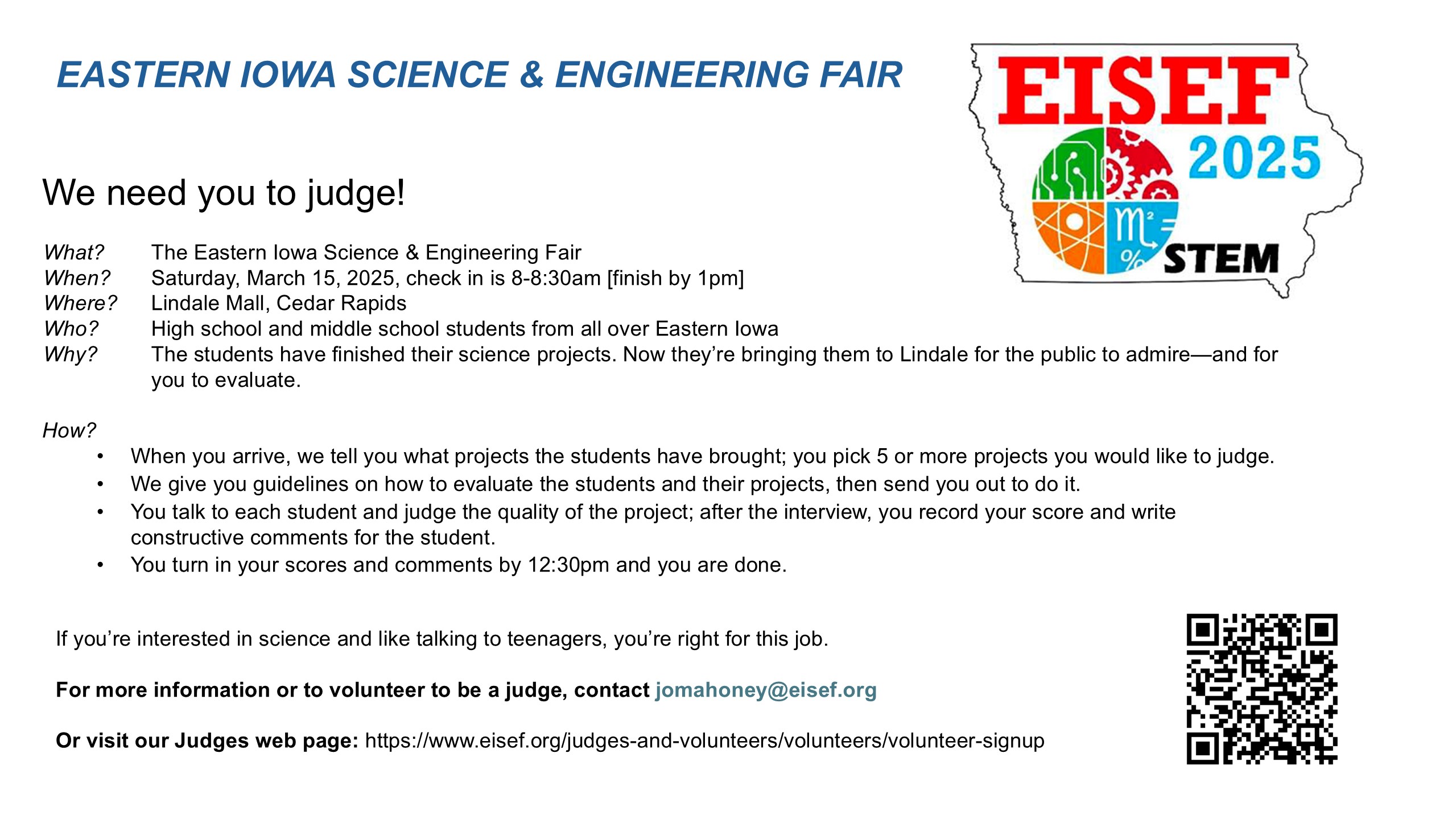 Eastern Iowa Science & Engineering Fair 