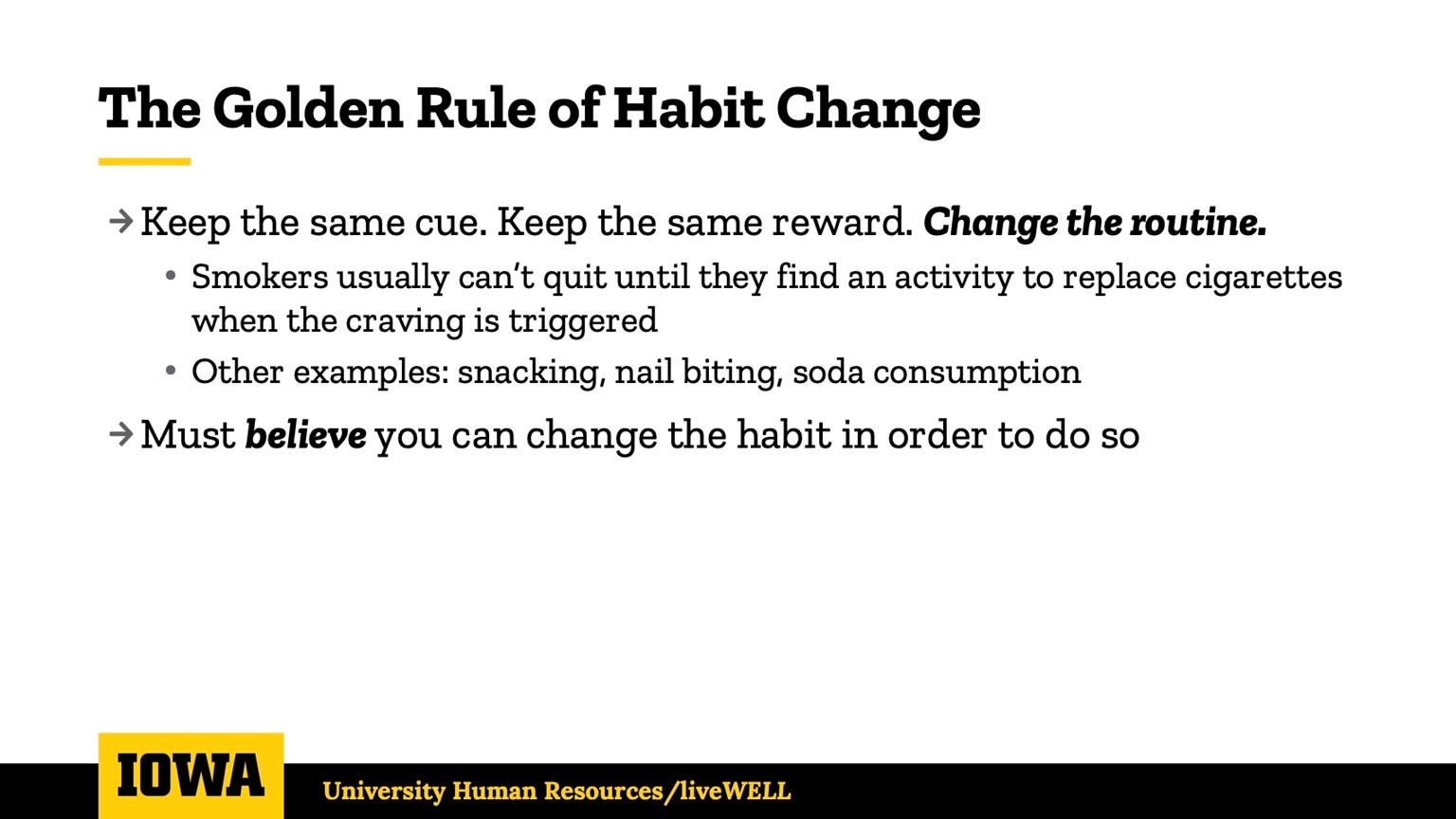 Habit Change