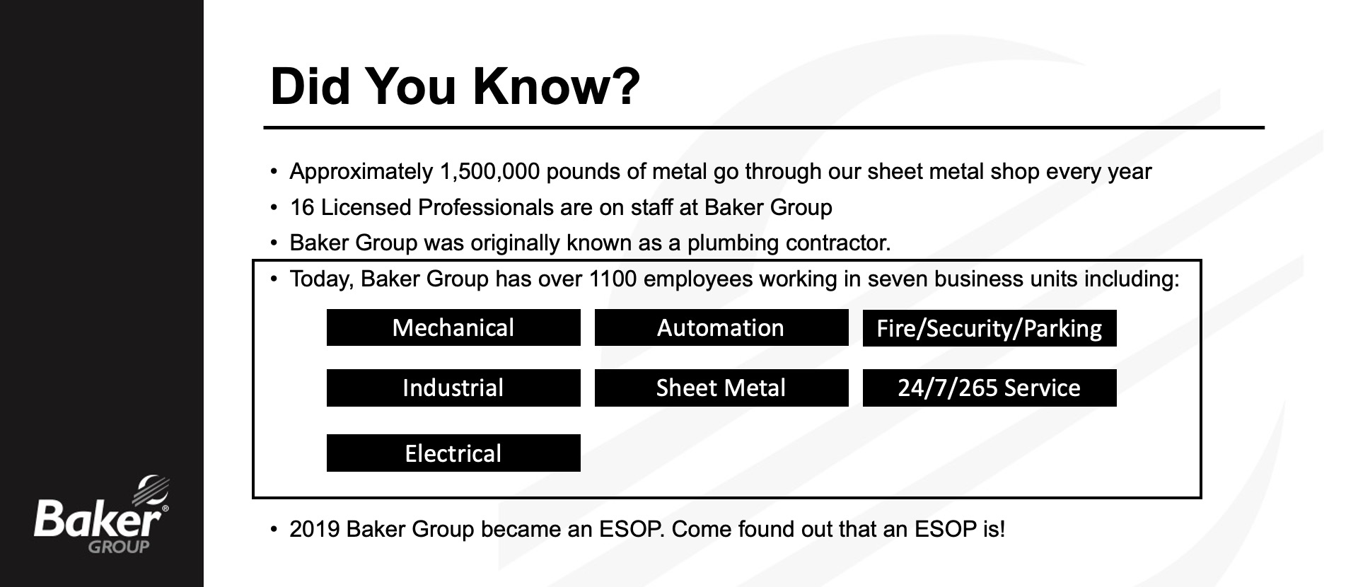 Employer of the Week: The Baker Group
