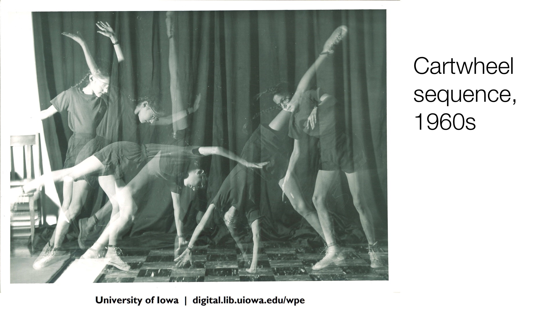cartwheel sequence, 1960s