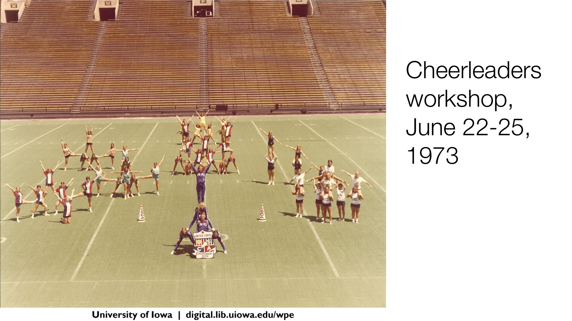 Cheerleaders workshop, June 22-25 1973