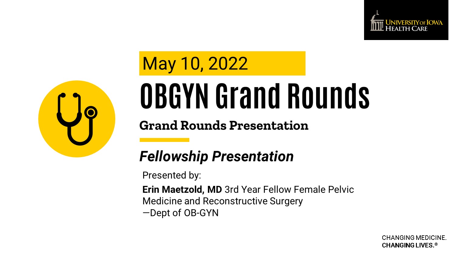 OBGYN Grand Rounds 2